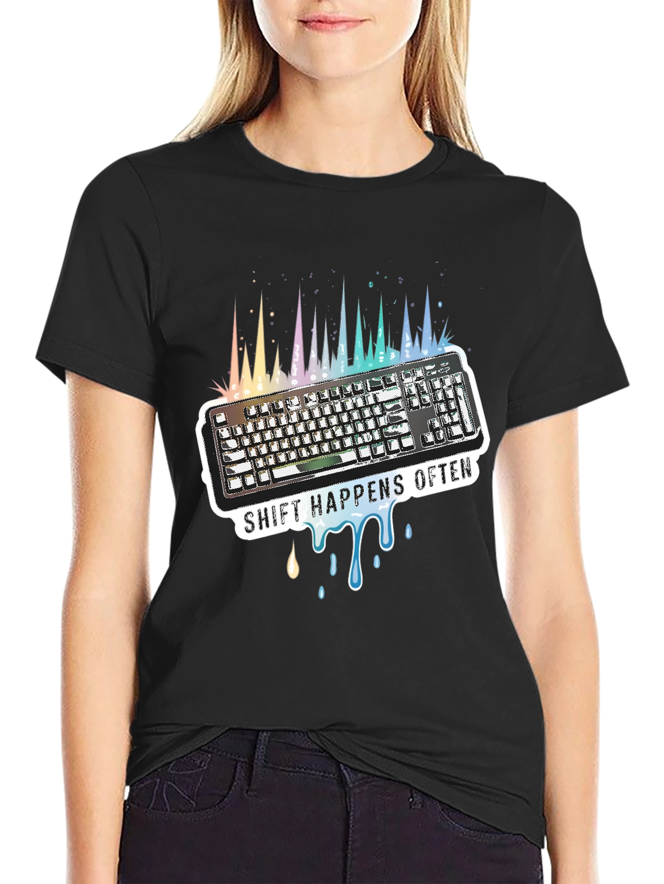 Shift Happens Often Keyboard T-Shirt