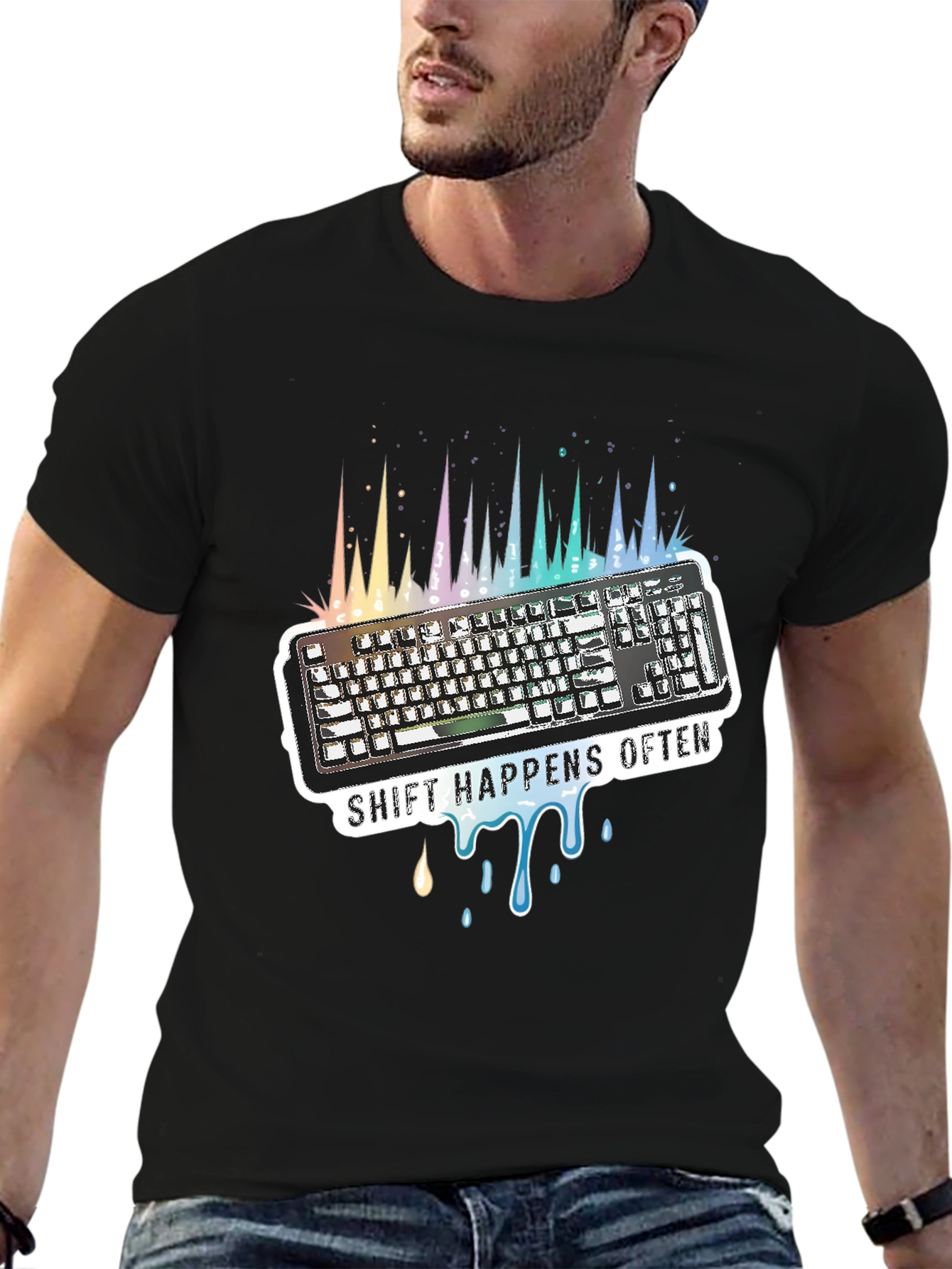 Shift Happens Often Keyboard T-Shirt