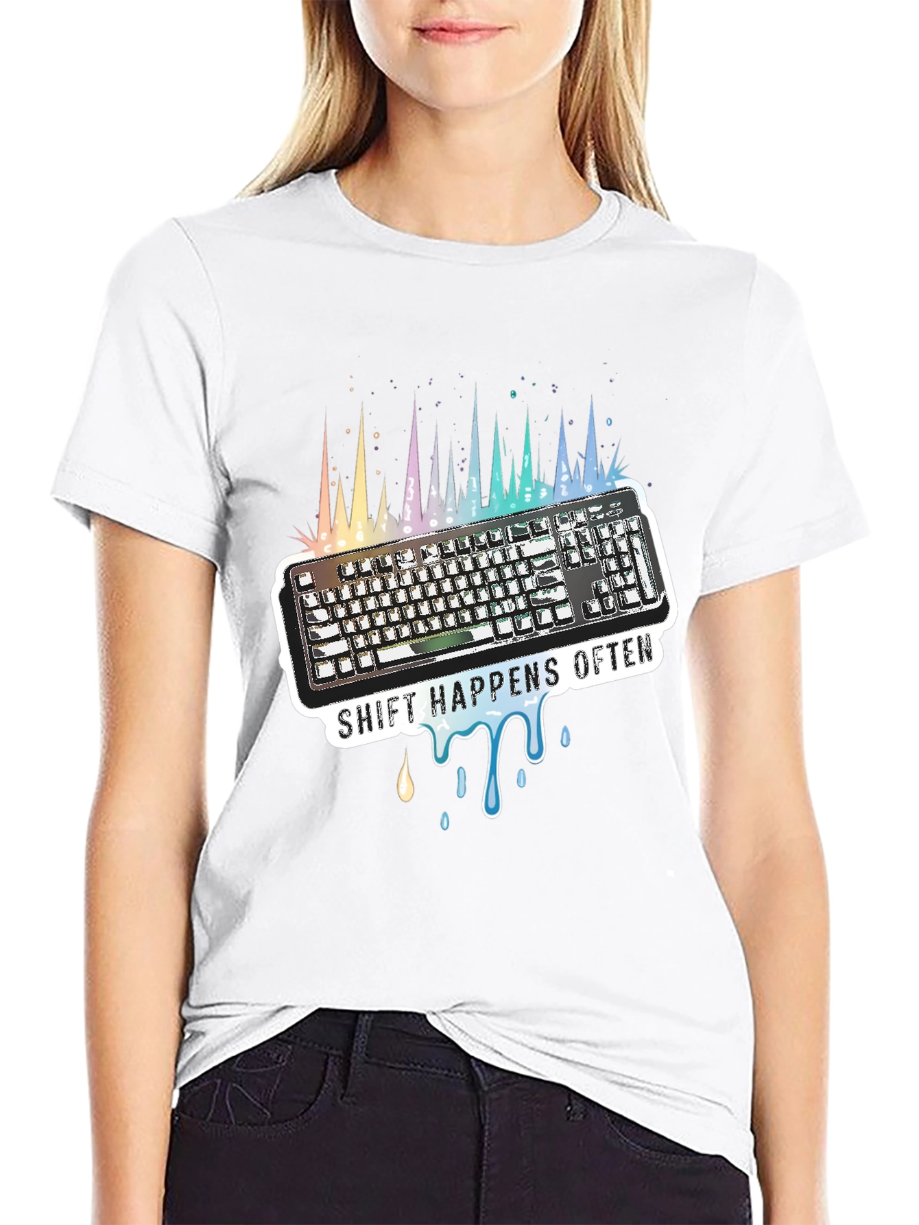 Shift Happens Often Keyboard T-Shirt