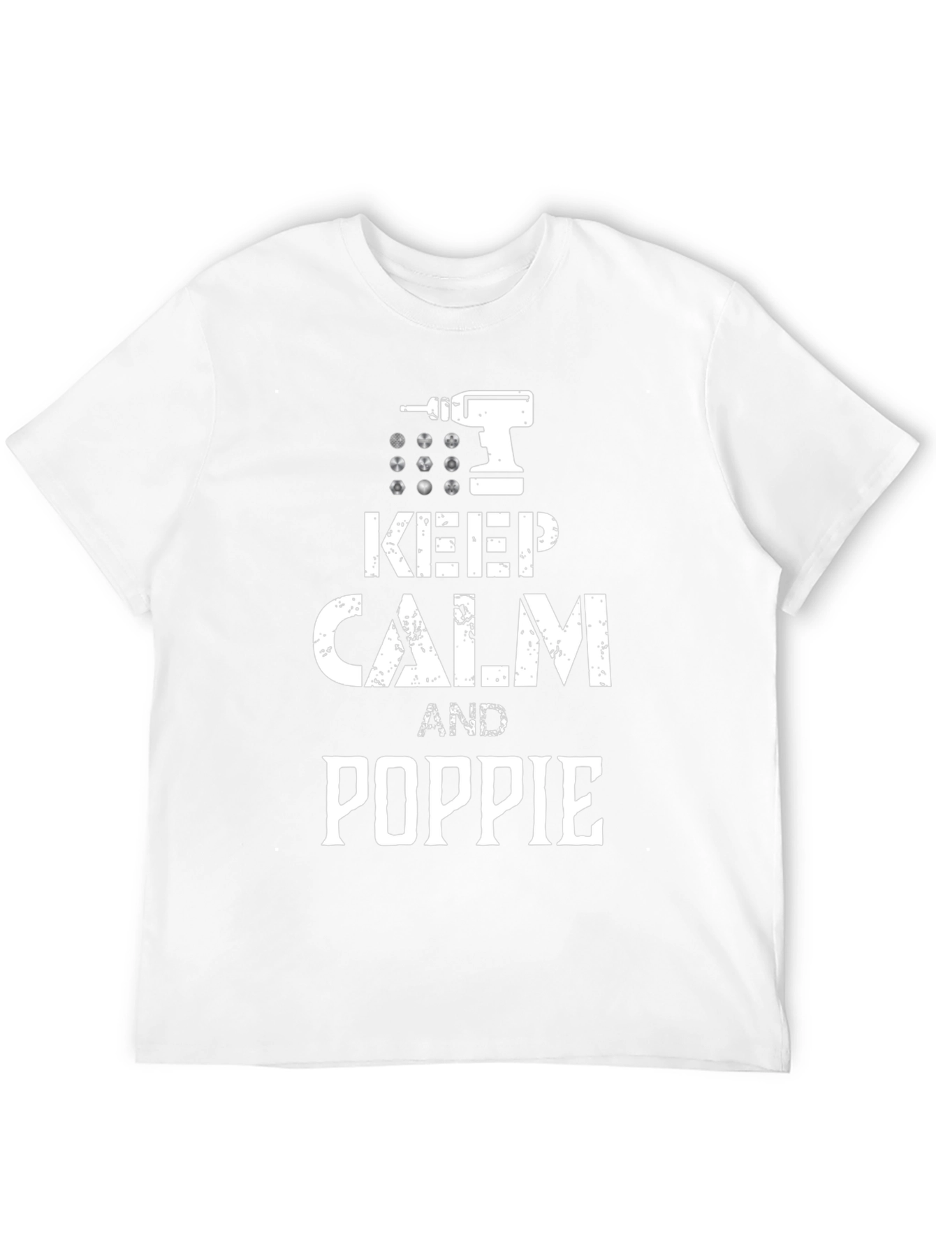 Keep Calm and Poppie T-Shirt Funny Dad Gift