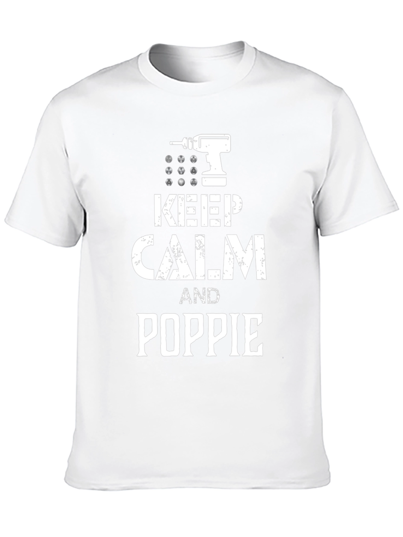 Keep Calm and Poppie T-Shirt Funny Dad Gift