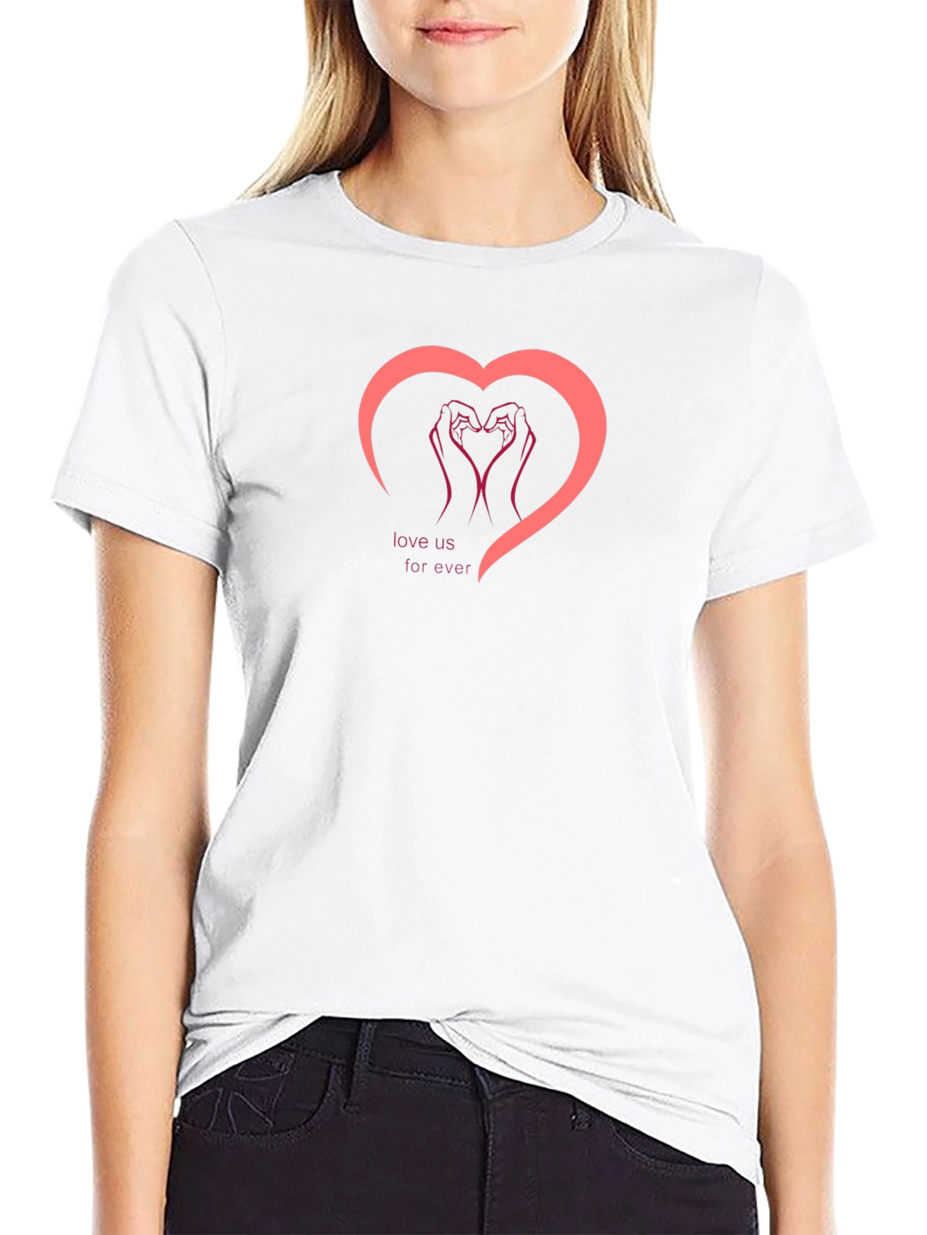 Love Forever Graphic Tee - Black