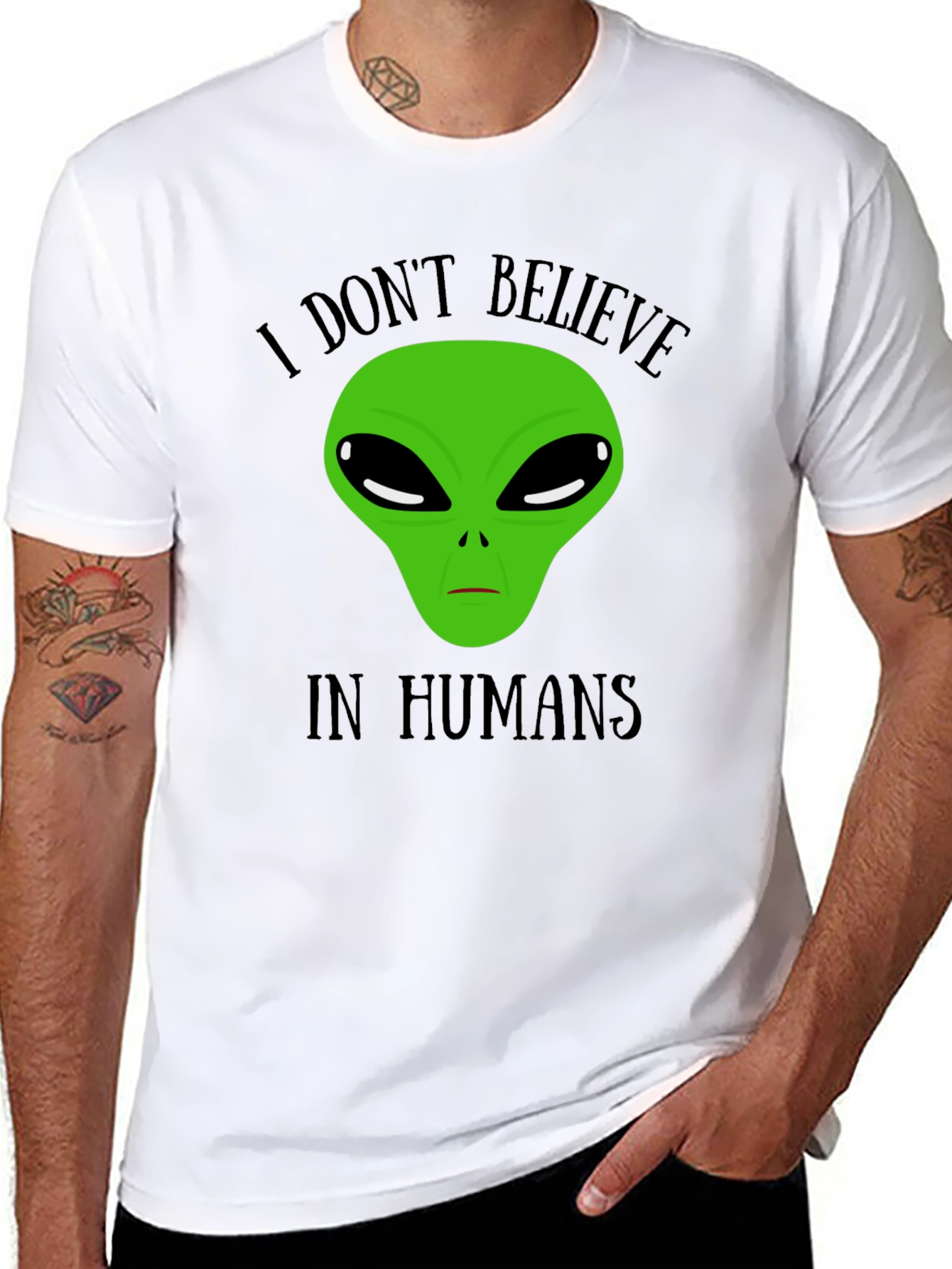 I Dont Believe In Humans Alien T-Shirt