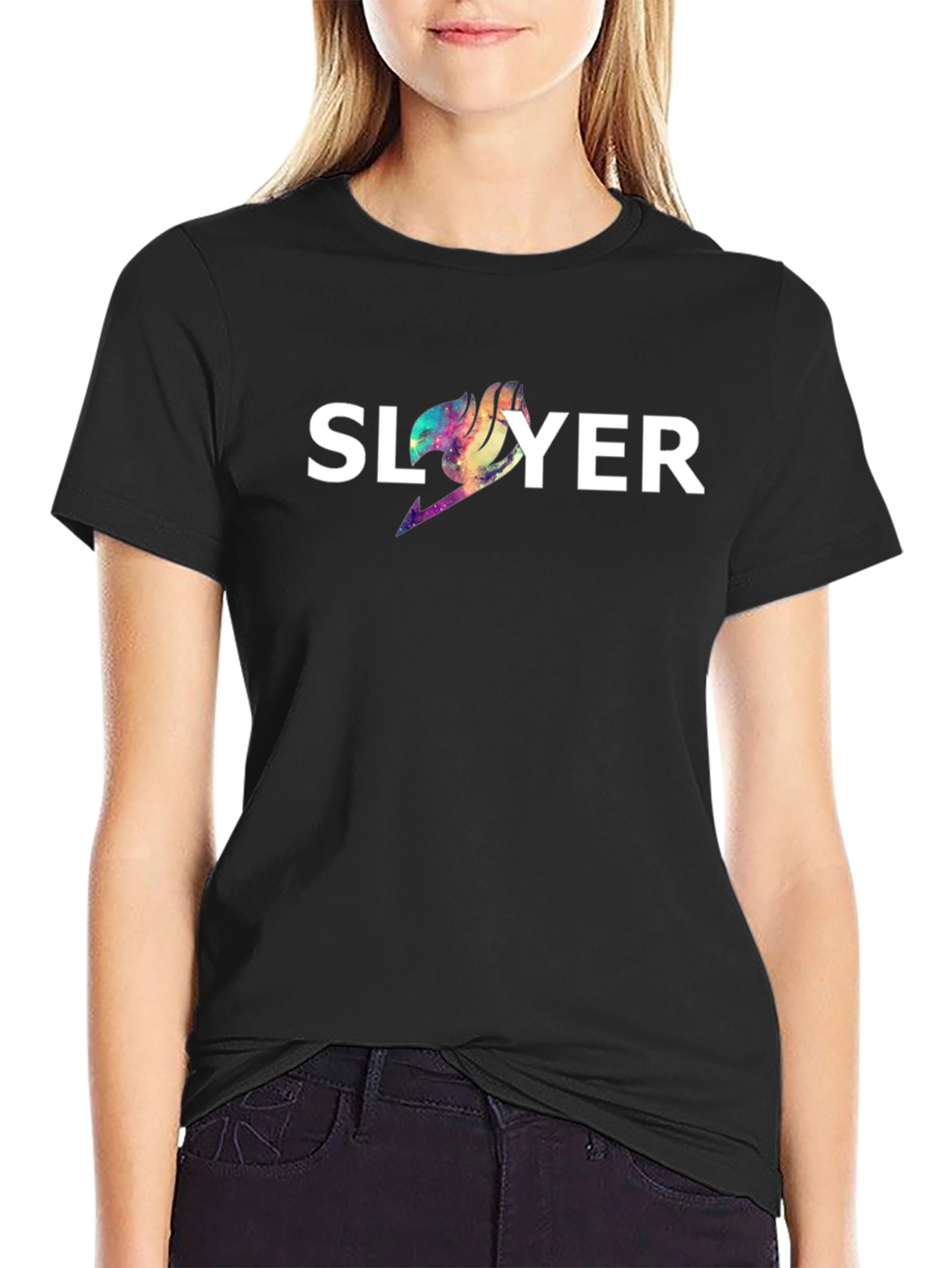 Slayer Anime Tee - Fairy Tail Inspired Black T-Shirt