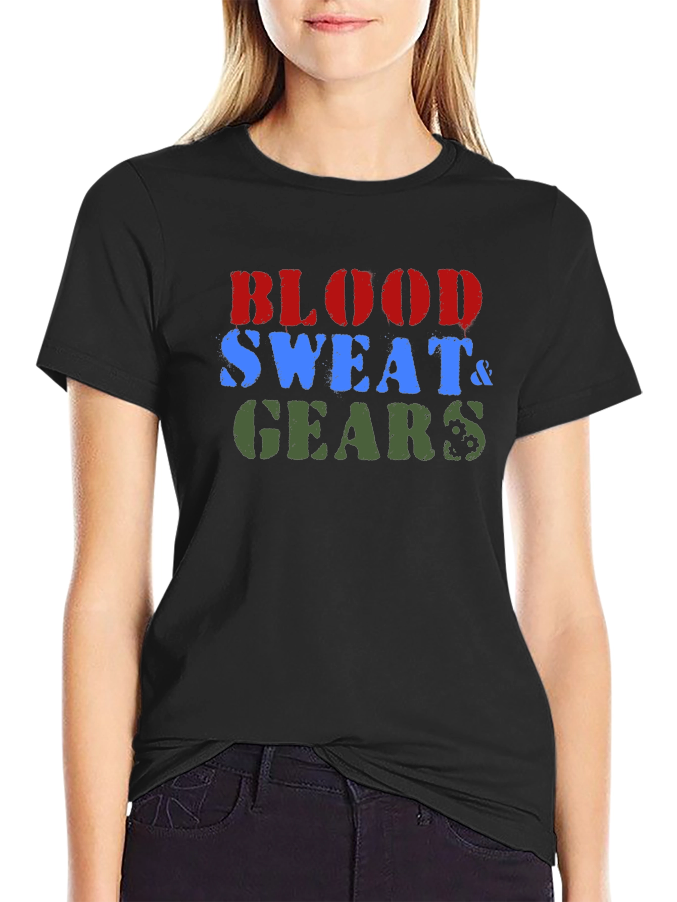 Blood Sweat & Gears Black T-Shirt
