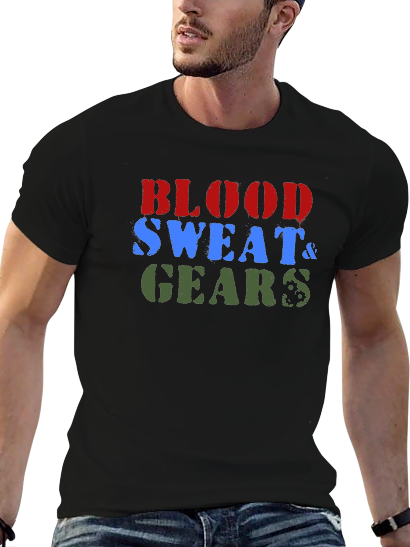 Blood Sweat & Gears Black T-Shirt
