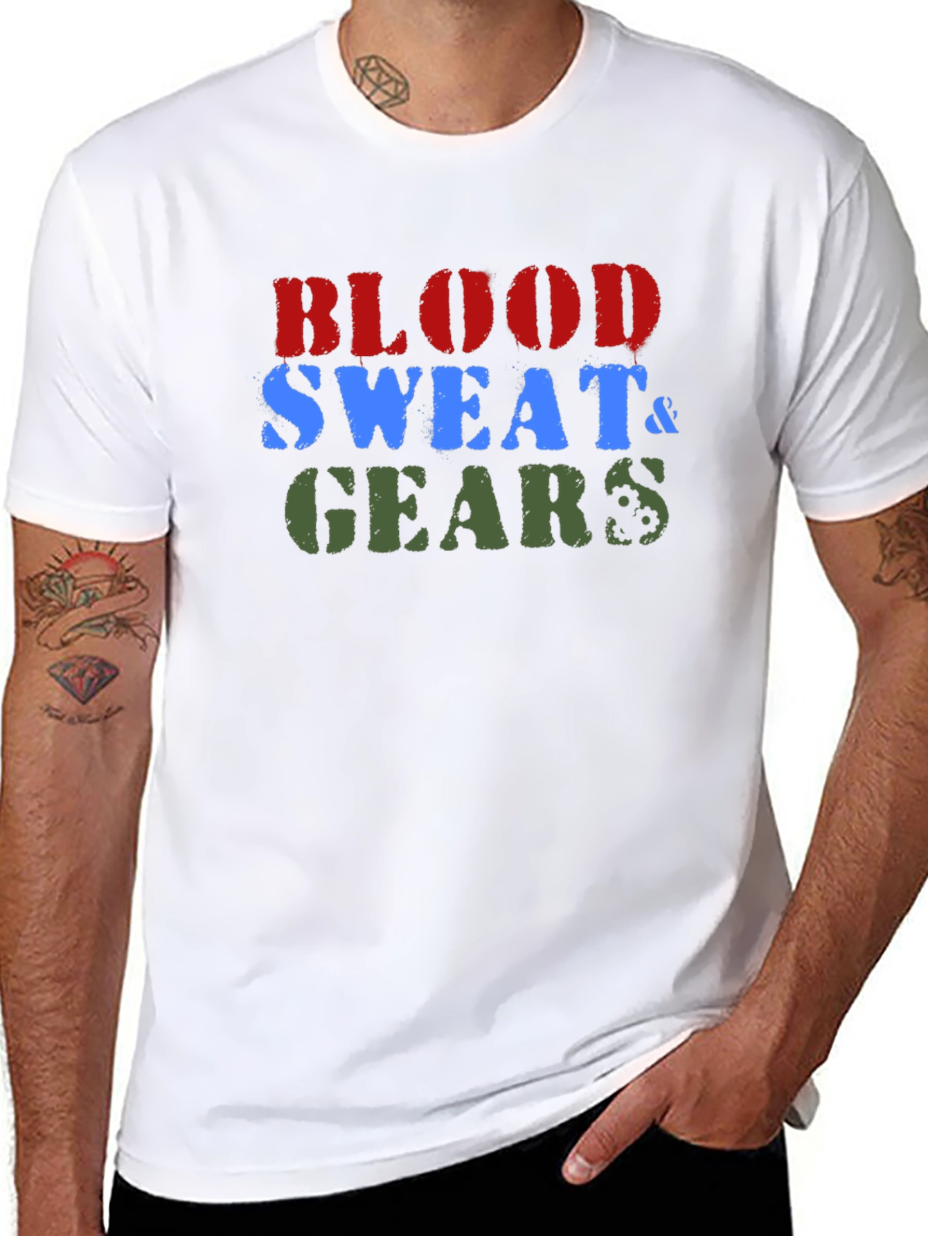 Blood Sweat & Gears Black T-Shirt
