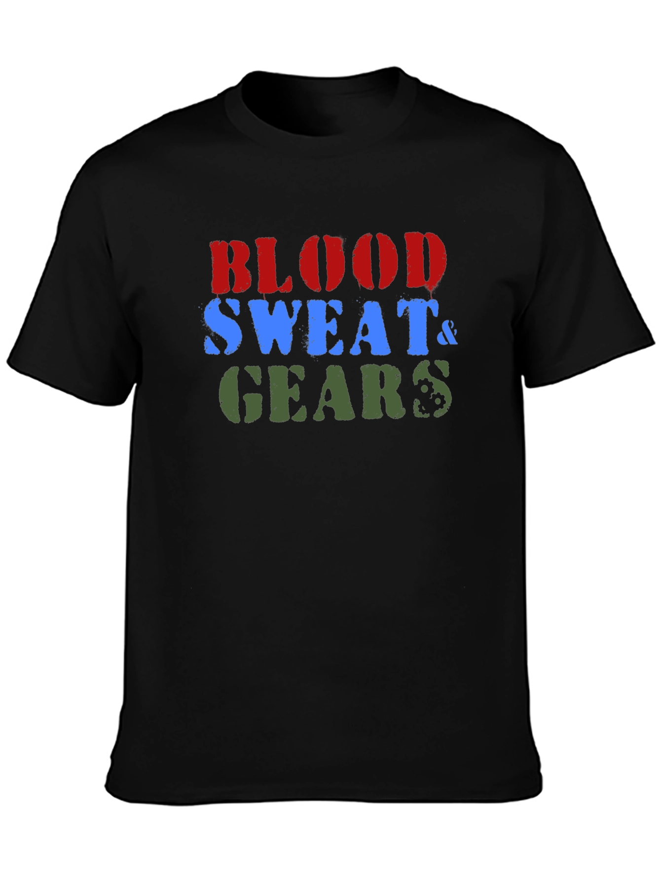 Blood Sweat & Gears Black T-Shirt