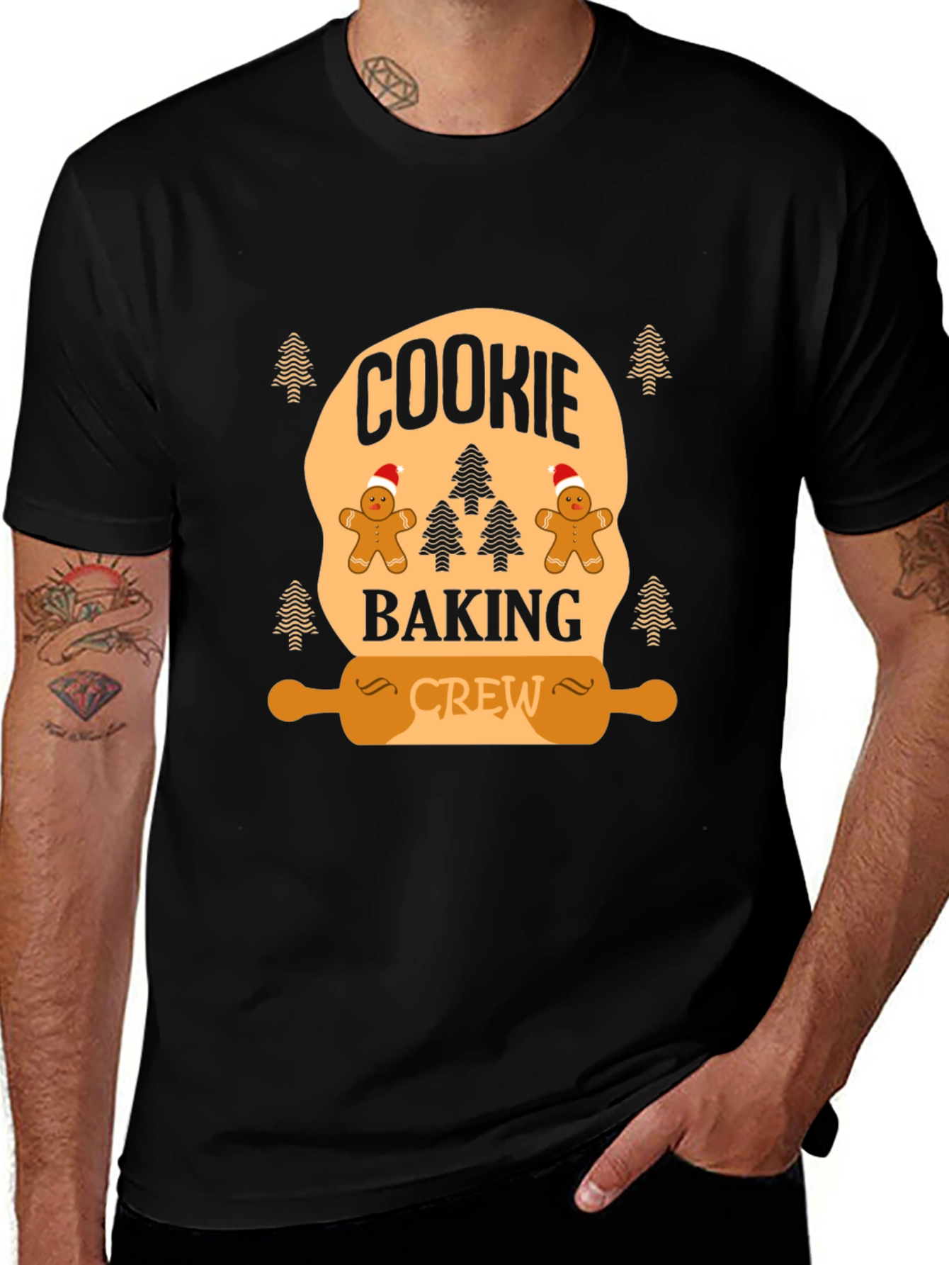 Cookie Baking Crew Black T-Shirt