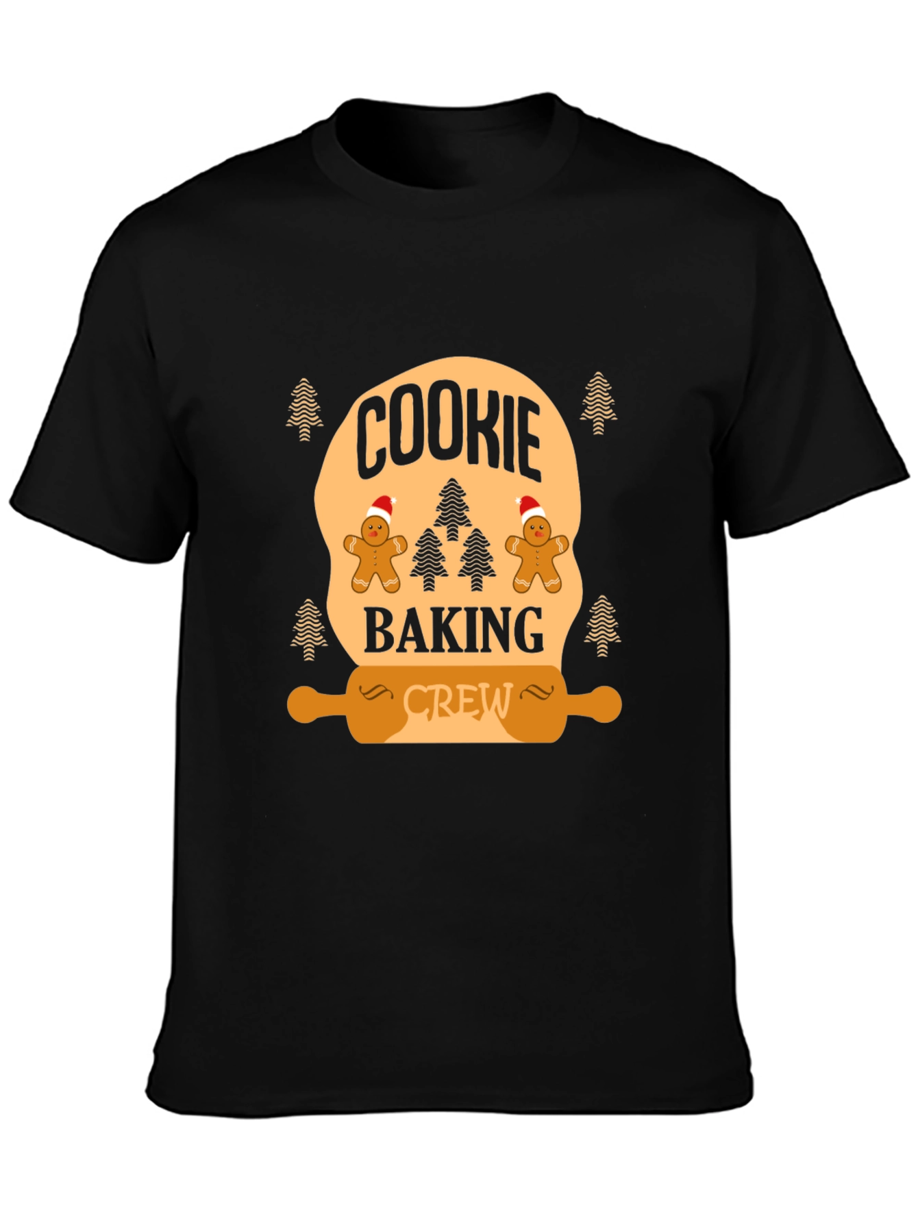 Cookie Baking Crew Black T-Shirt