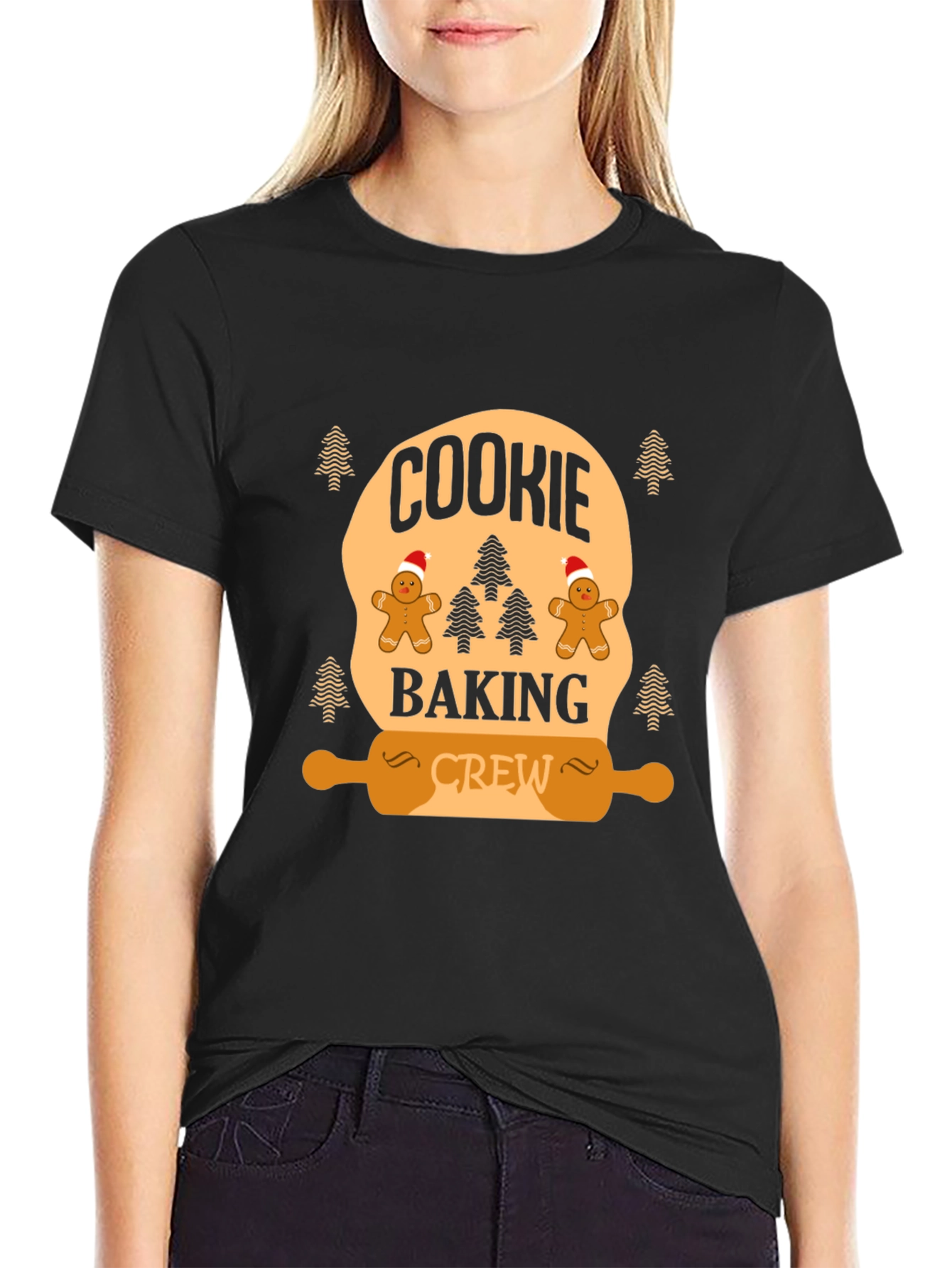 Cookie Baking Crew Black T-Shirt