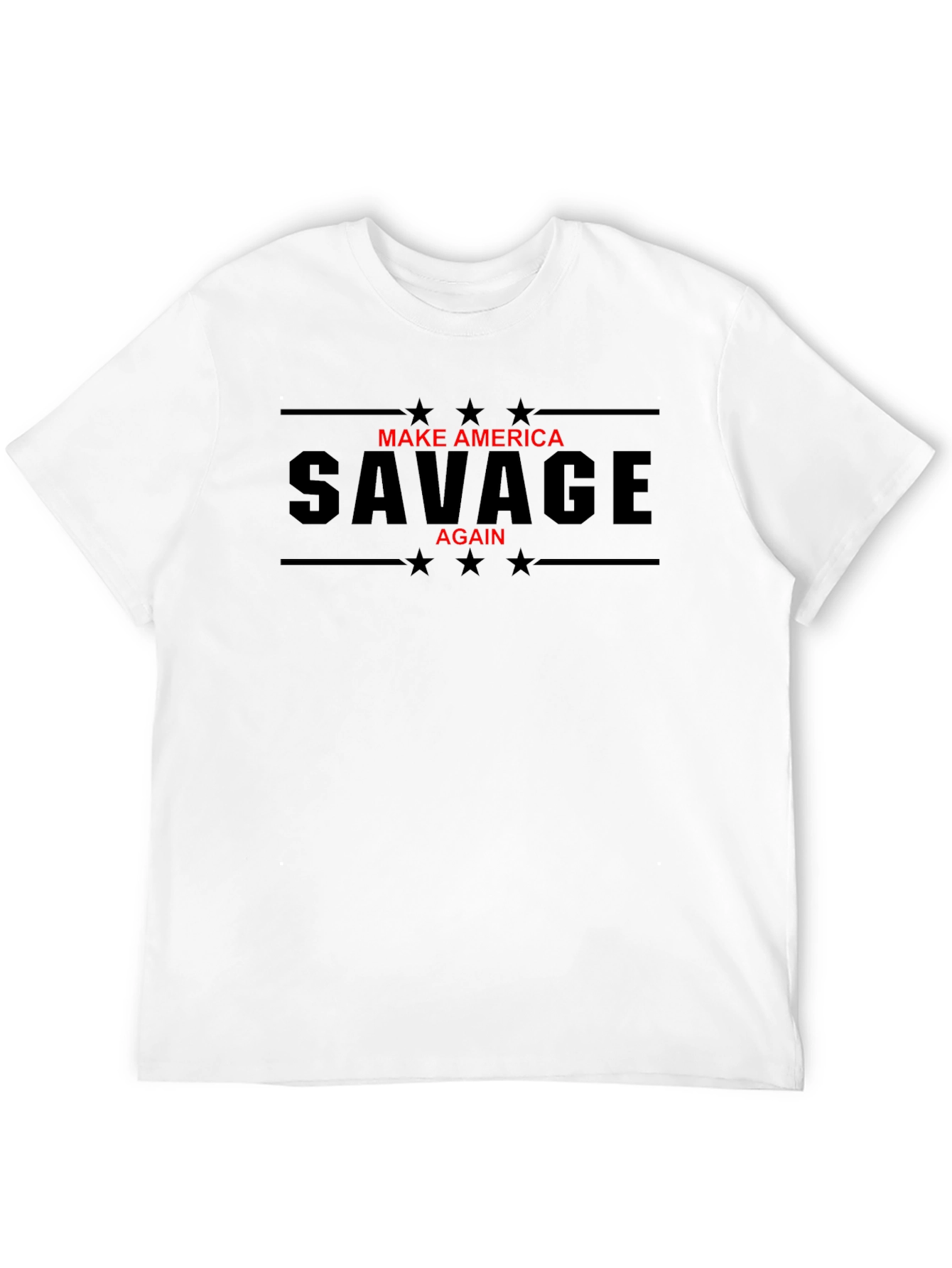 Make America Savage Again Graphic Tee - Black