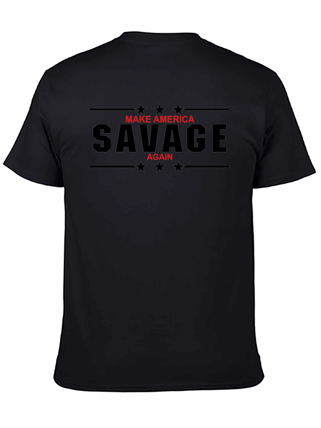 Make America Savage Again Graphic Tee - Black