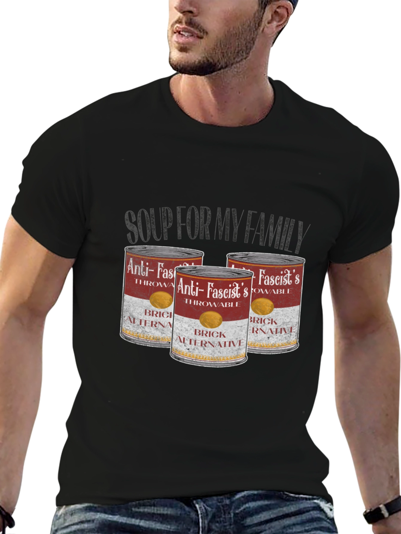Anti-Fascist Throwable Brick Alternative T-Shirt