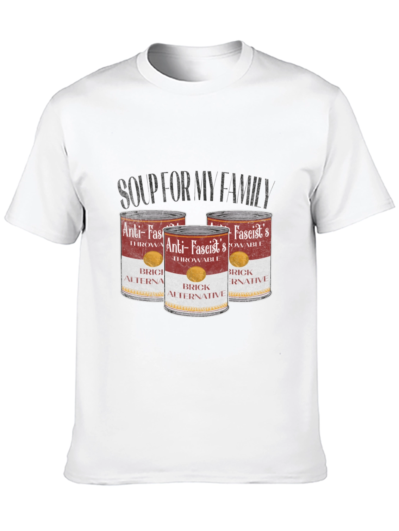 Anti-Fascist Throwable Brick Alternative T-Shirt