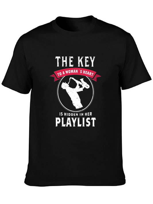 Musical Heartbeat Tee: Key to a Womans Heart T-Shirt