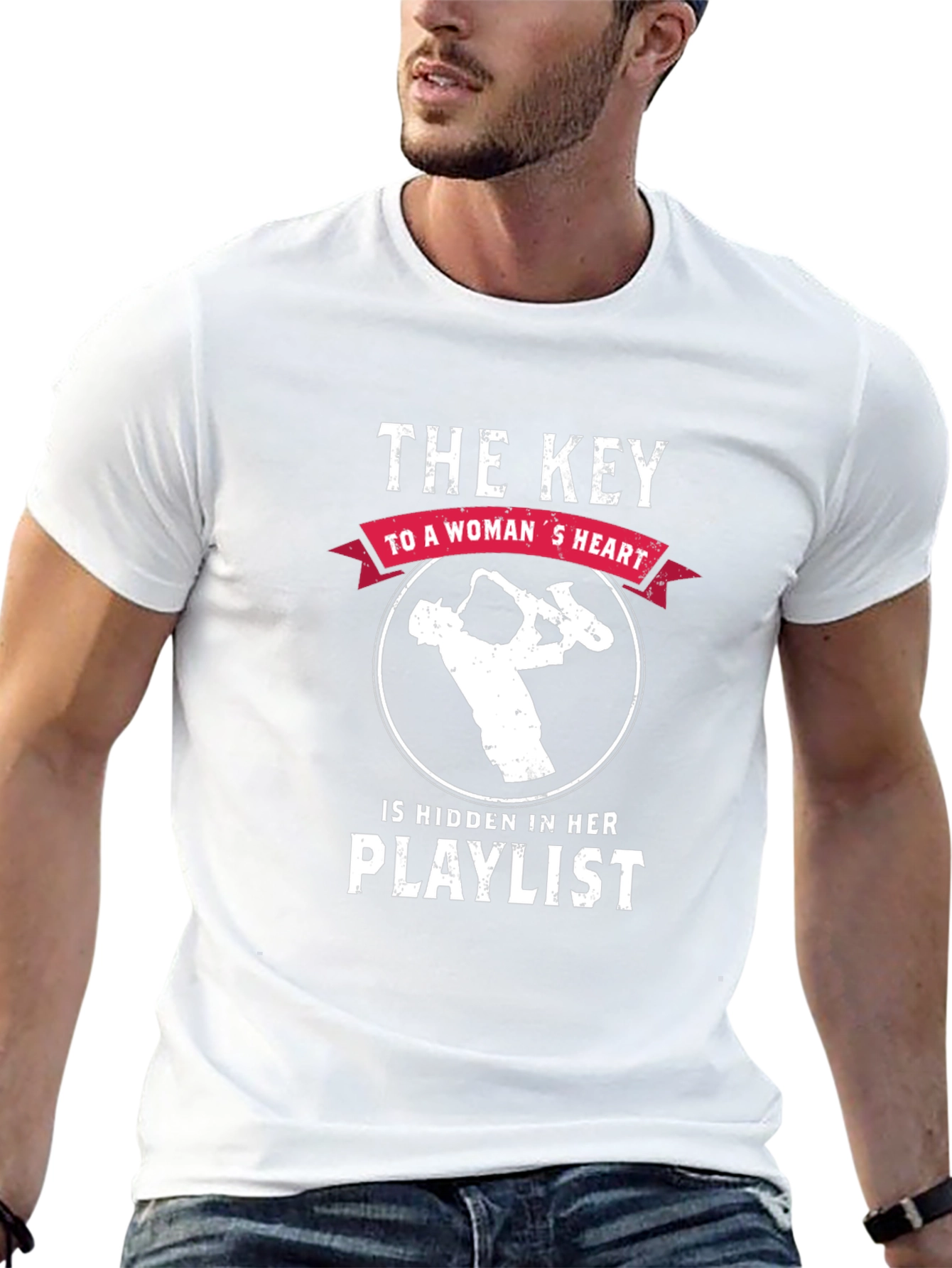 Musical Heartbeat Tee: Key to a Womans Heart T-Shirt