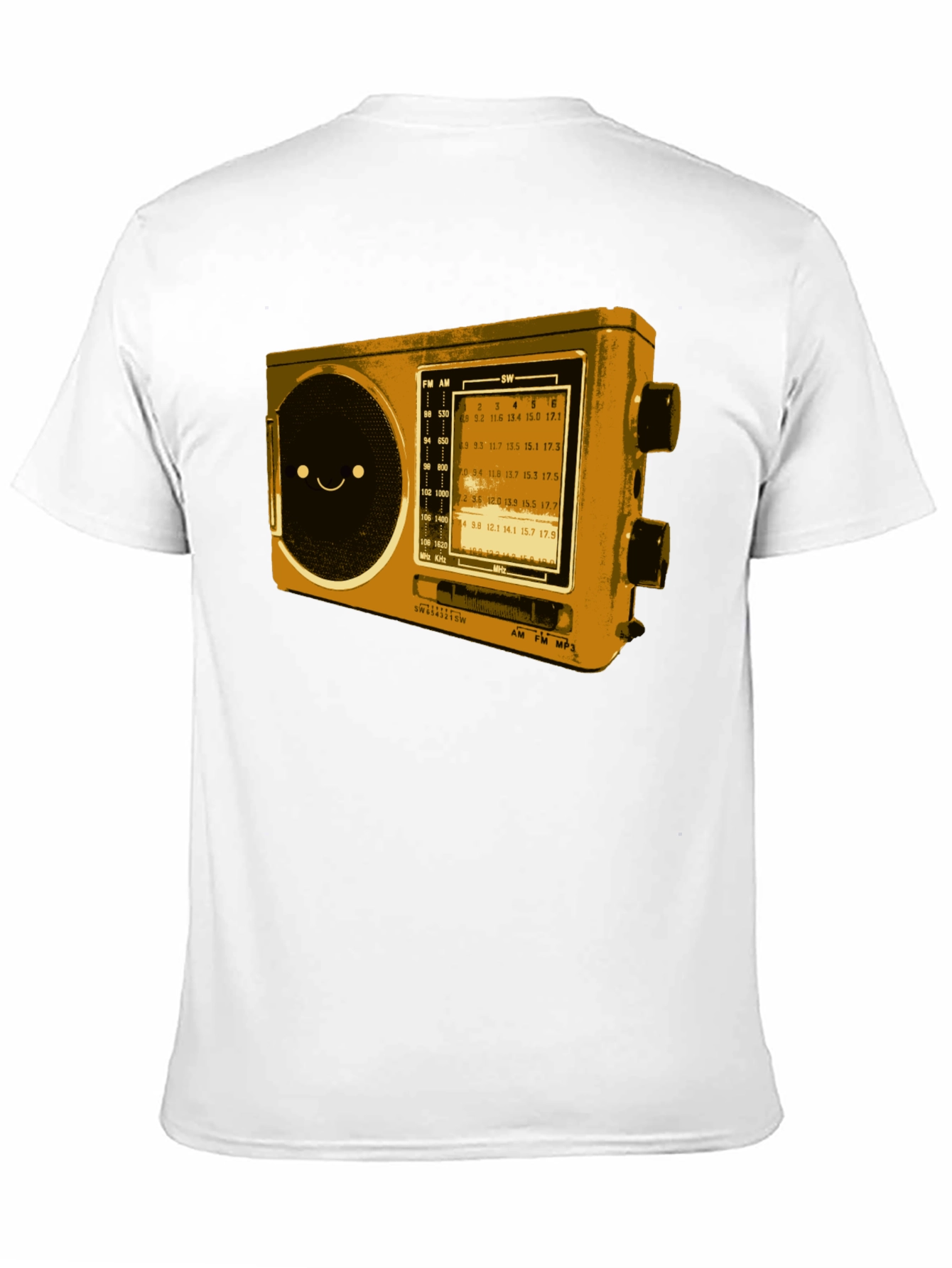 Retro Radio Graphic T-Shirt - Cool Novelty Tee