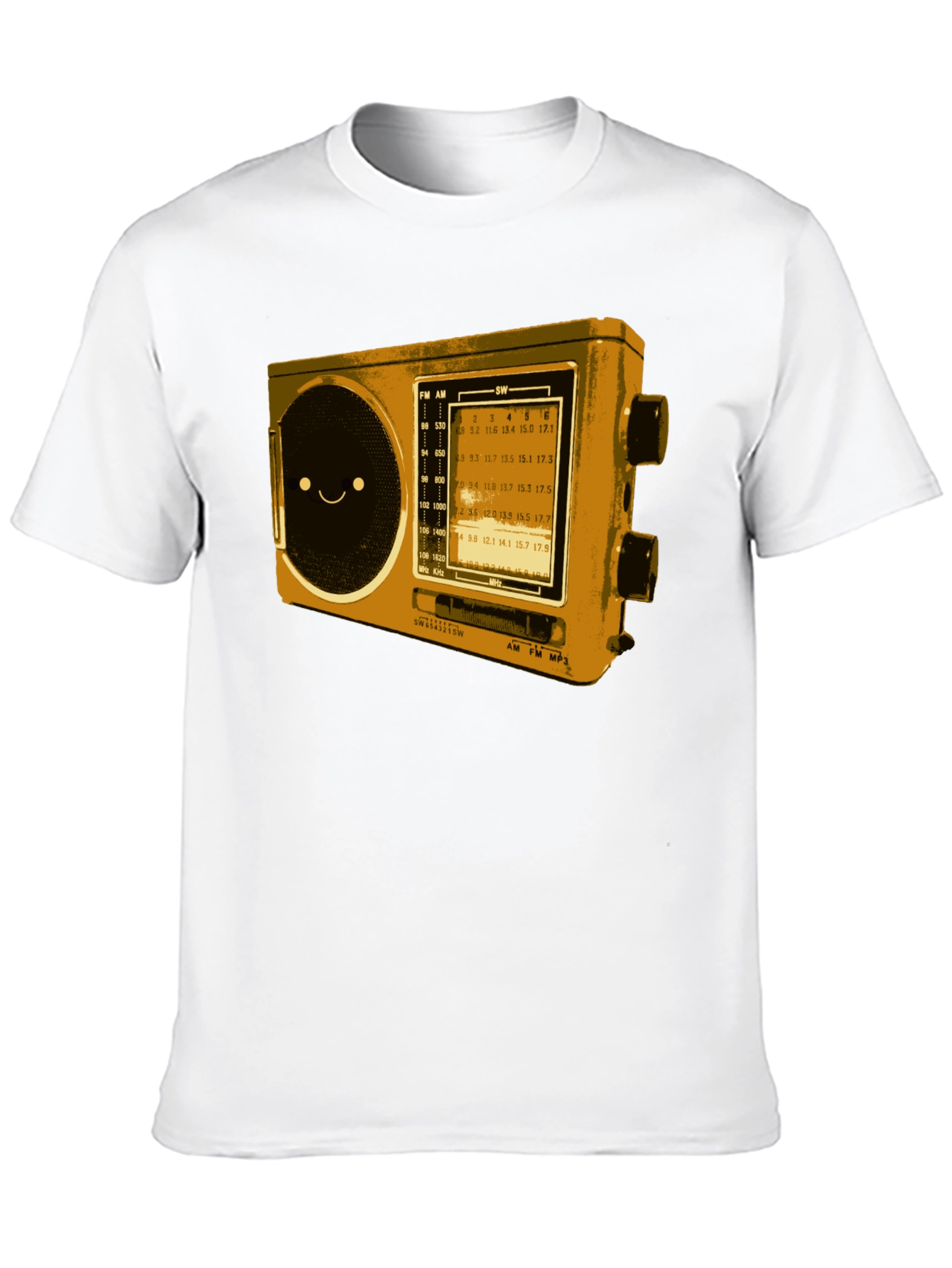 Retro Radio Graphic T-Shirt - Cool Novelty Tee