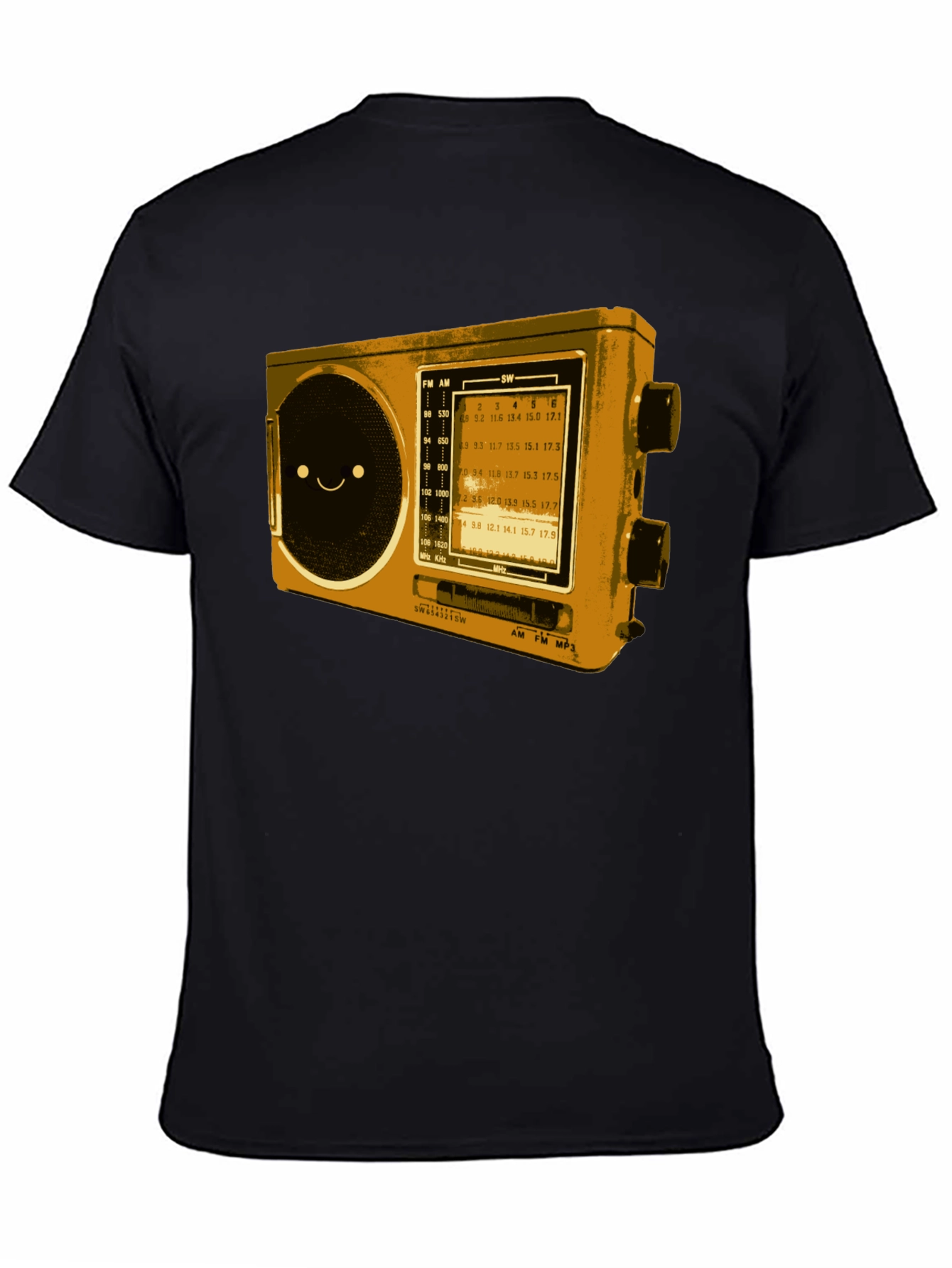 Retro Radio Graphic T-Shirt - Cool Novelty Tee