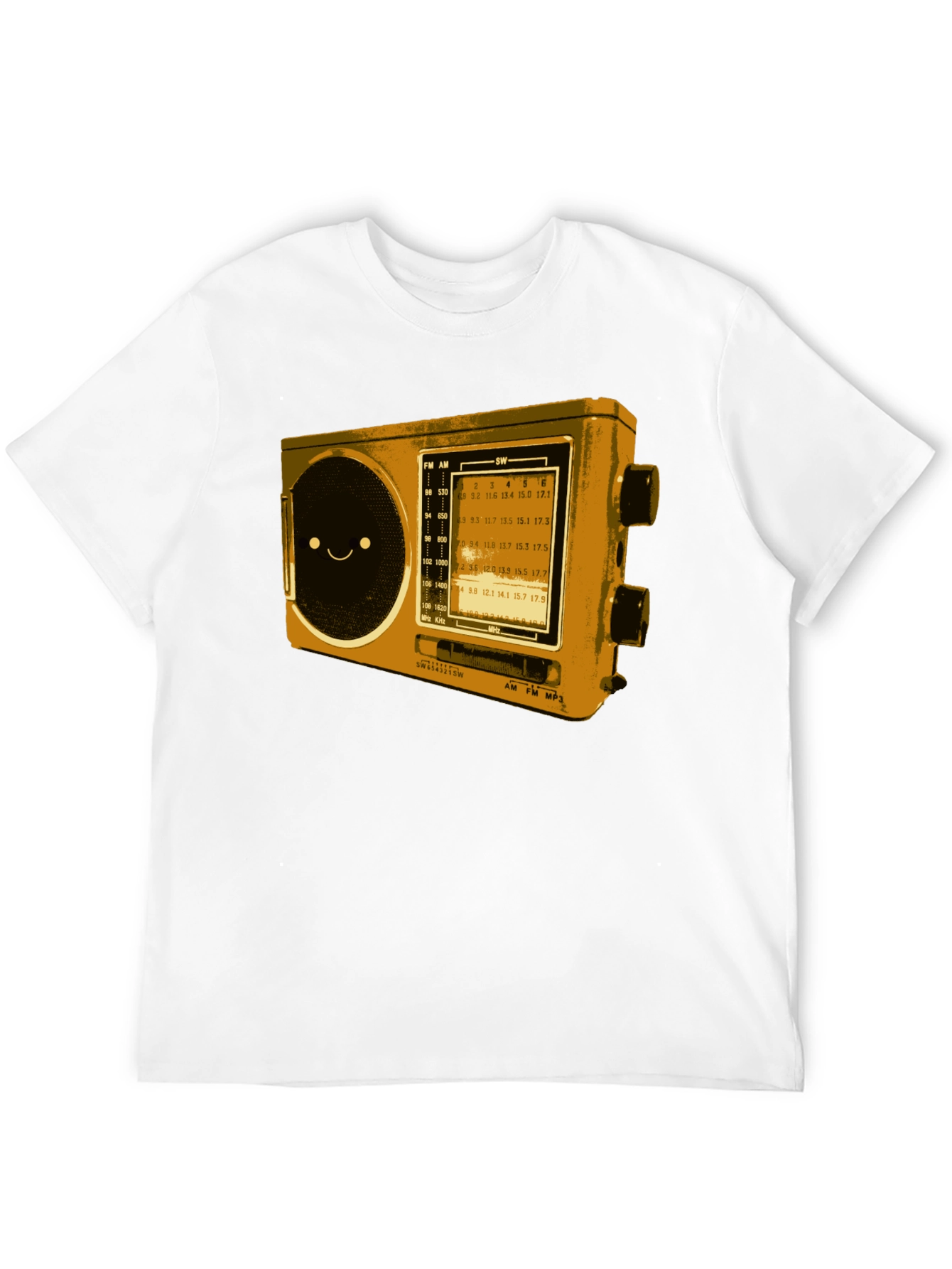 Retro Radio Graphic T-Shirt - Cool Novelty Tee