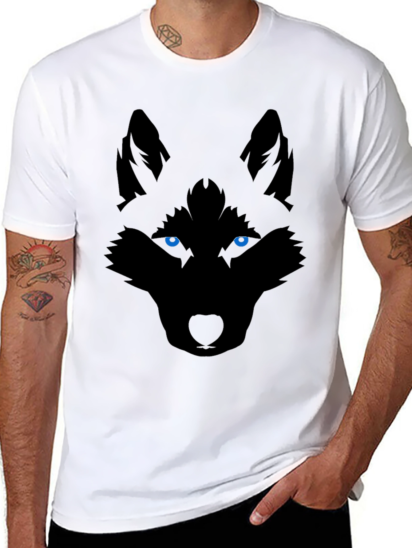 Wolf Graphic T-Shirt - Bold Animal Print