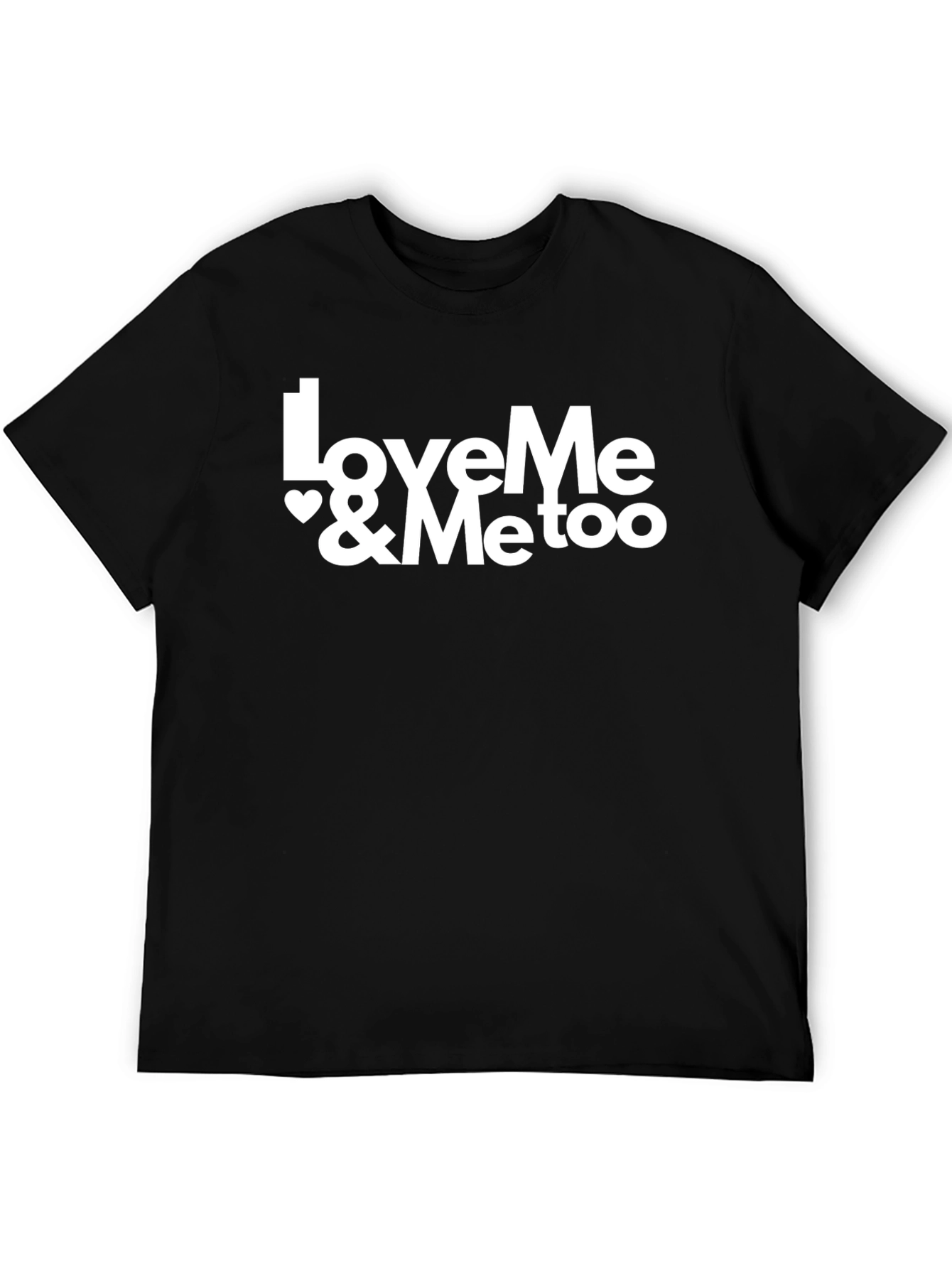 LoveMe & MeToo Black Graphic Tee