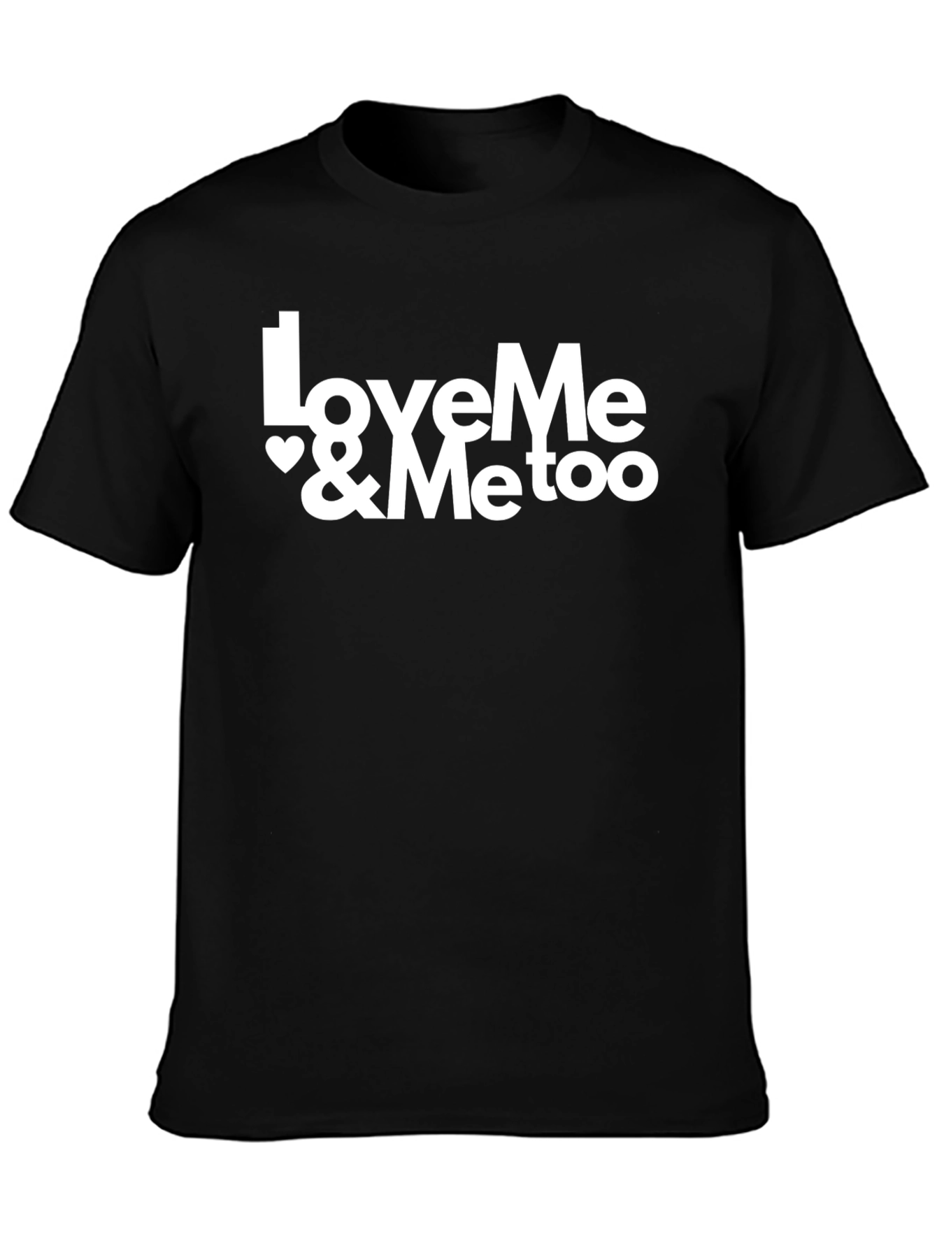 LoveMe & MeToo Black Graphic Tee