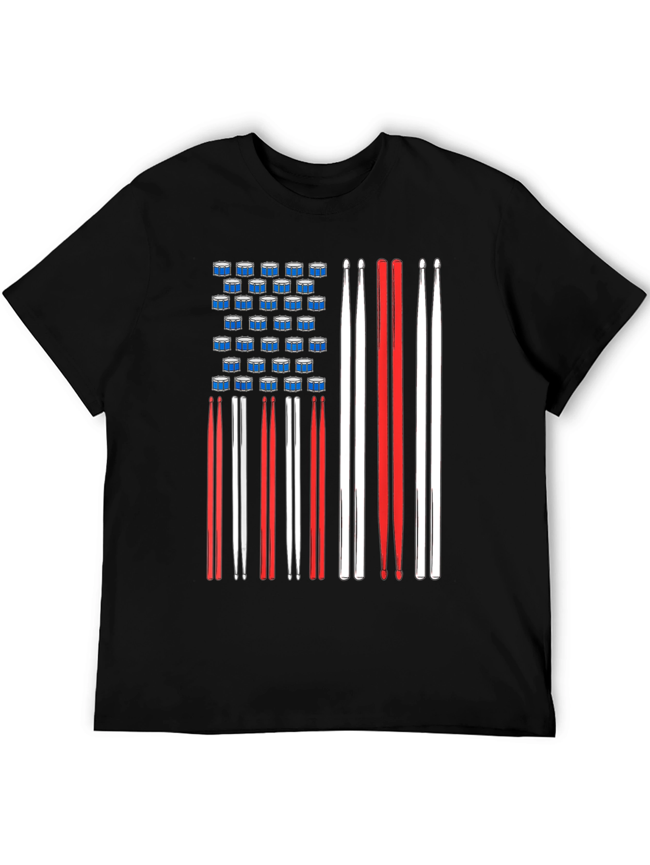 Drummer American Flag T-Shirt
