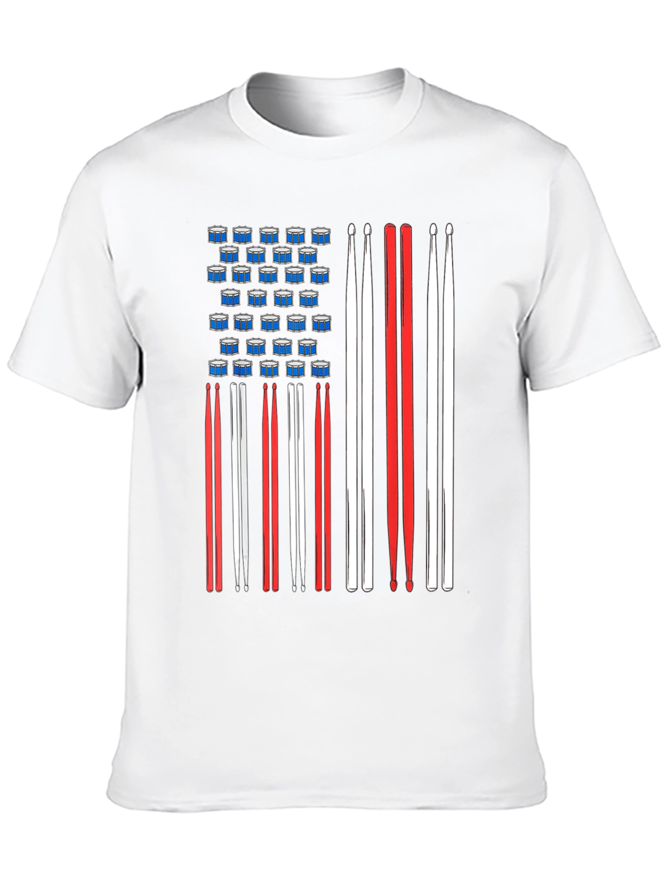 Drummer American Flag T-Shirt