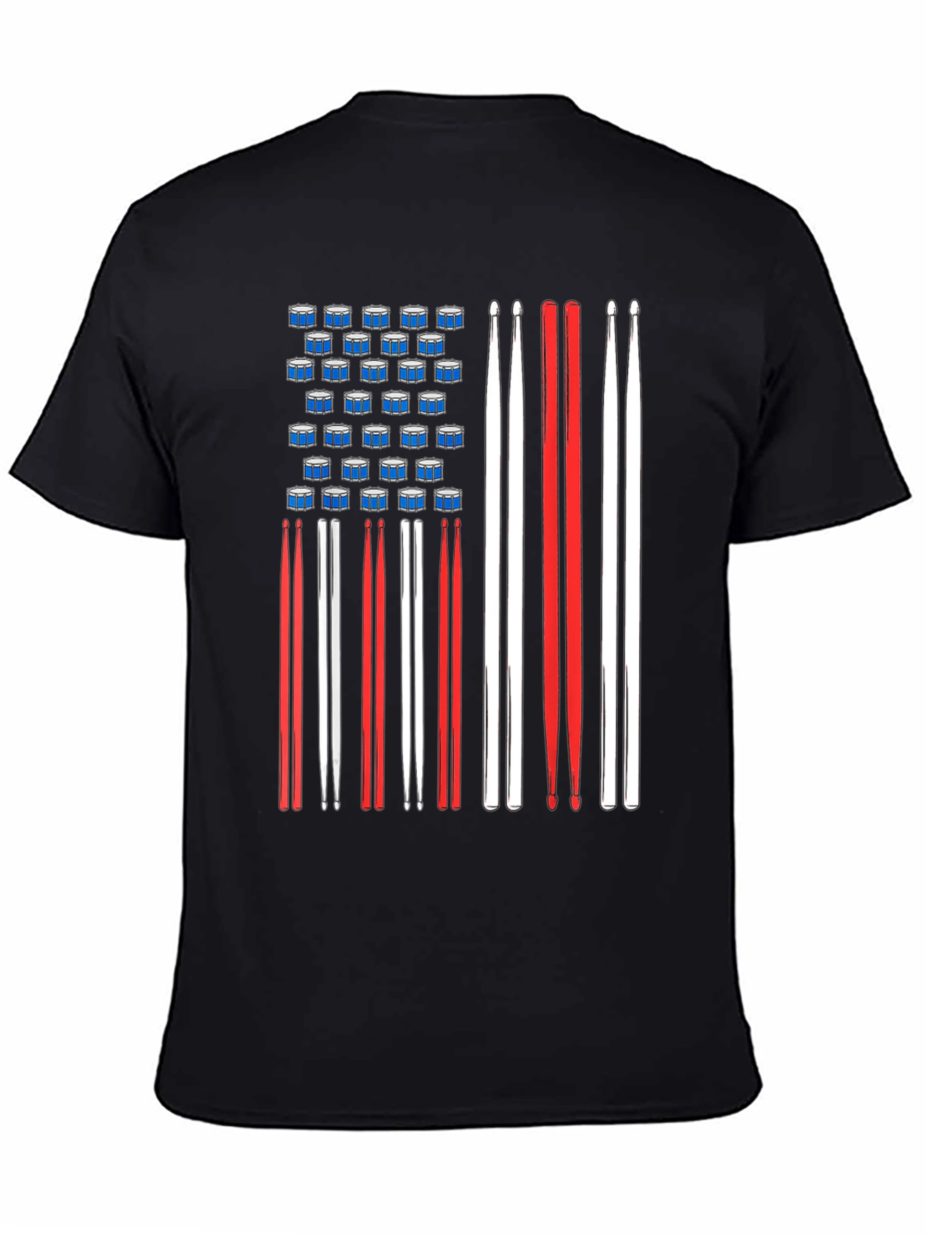 Drummer American Flag T-Shirt
