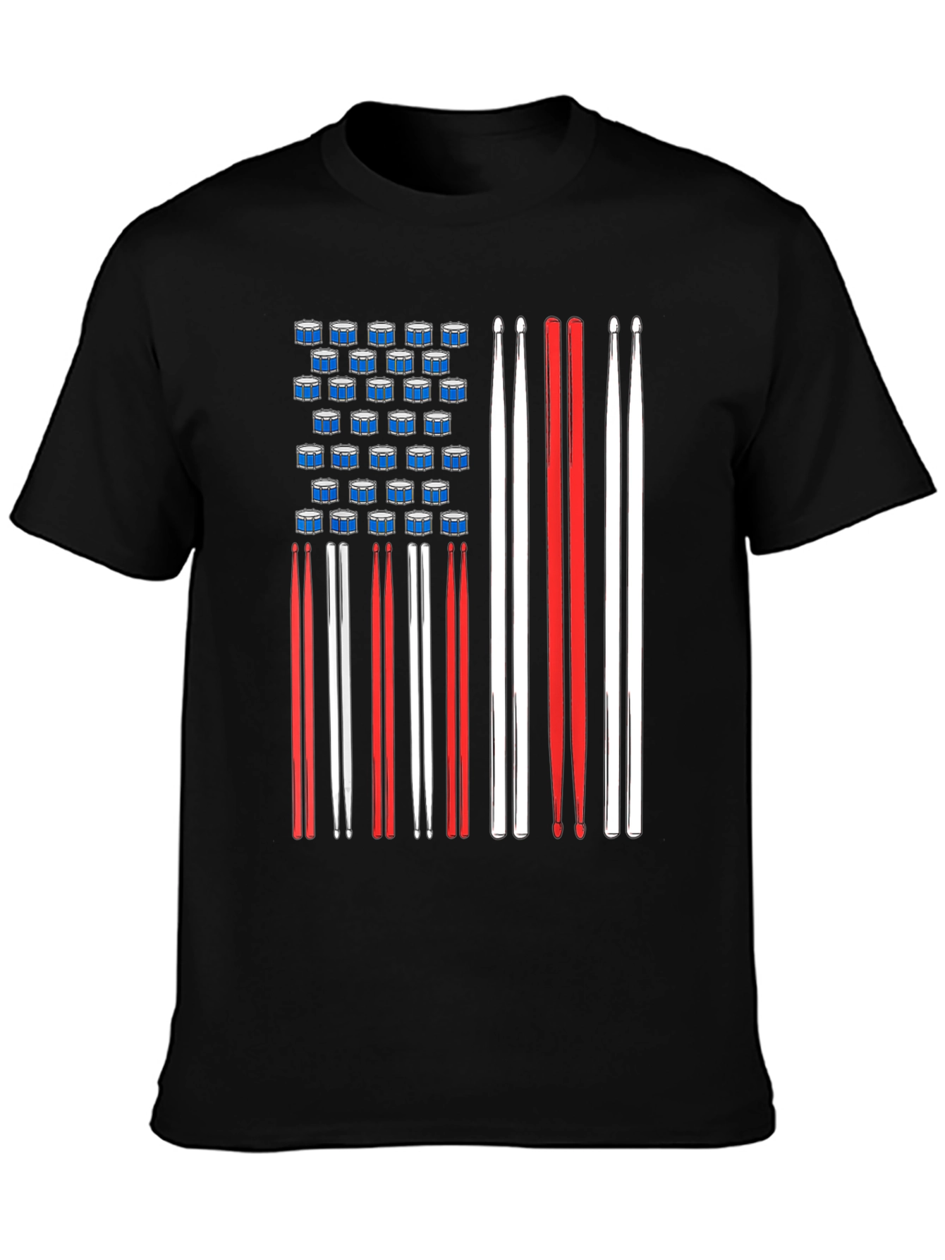 Drummer American Flag T-Shirt
