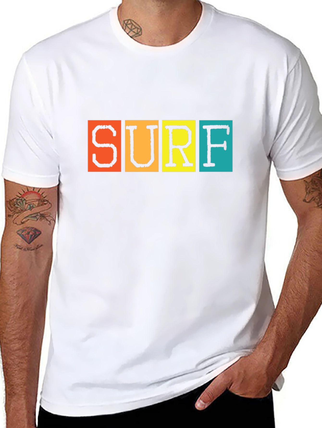 Surf Graphic T-Shirt - Black