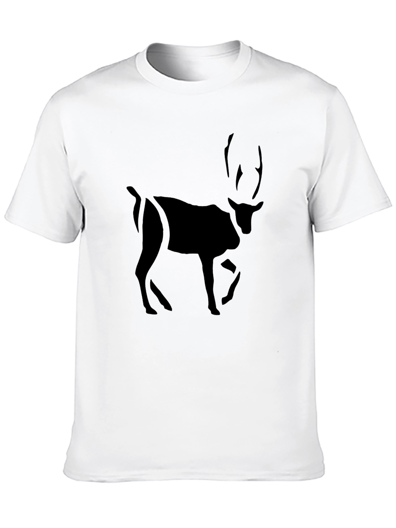 Reindeer Graphic Tee - Soft Cotton Blend