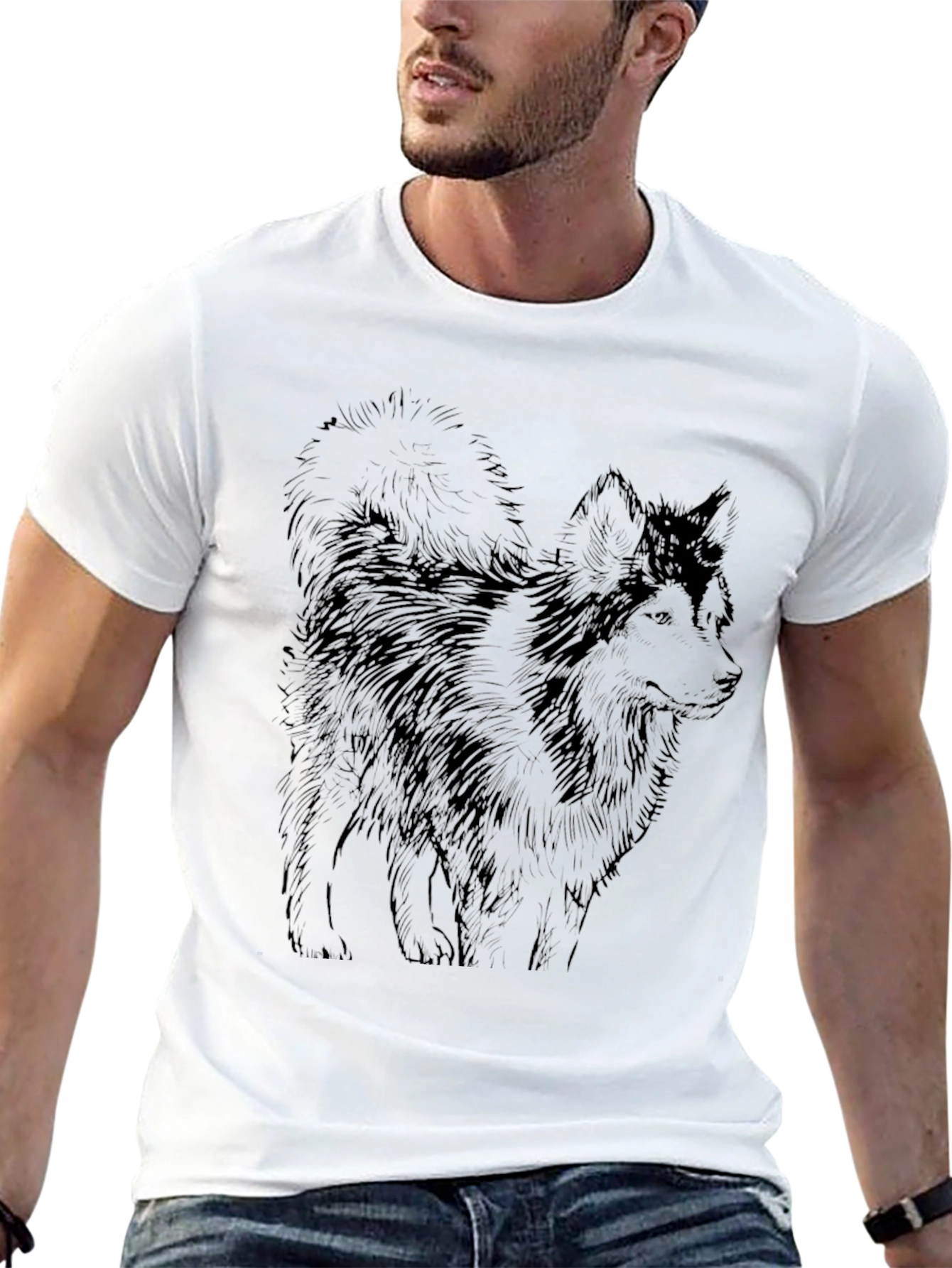 Black Husky Graphic Tee