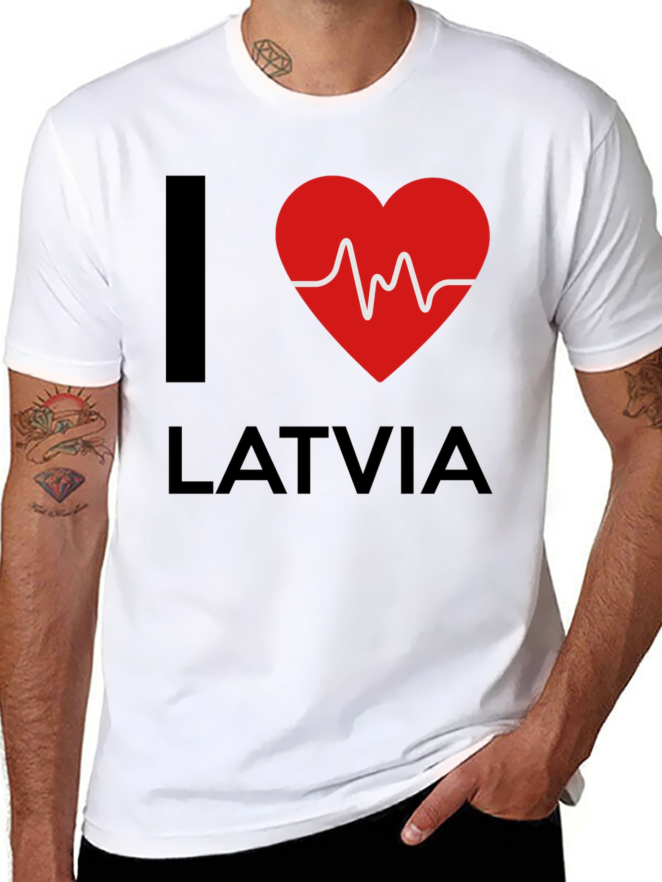 I Heart Latvia T-Shirt - Love Latvia Tee