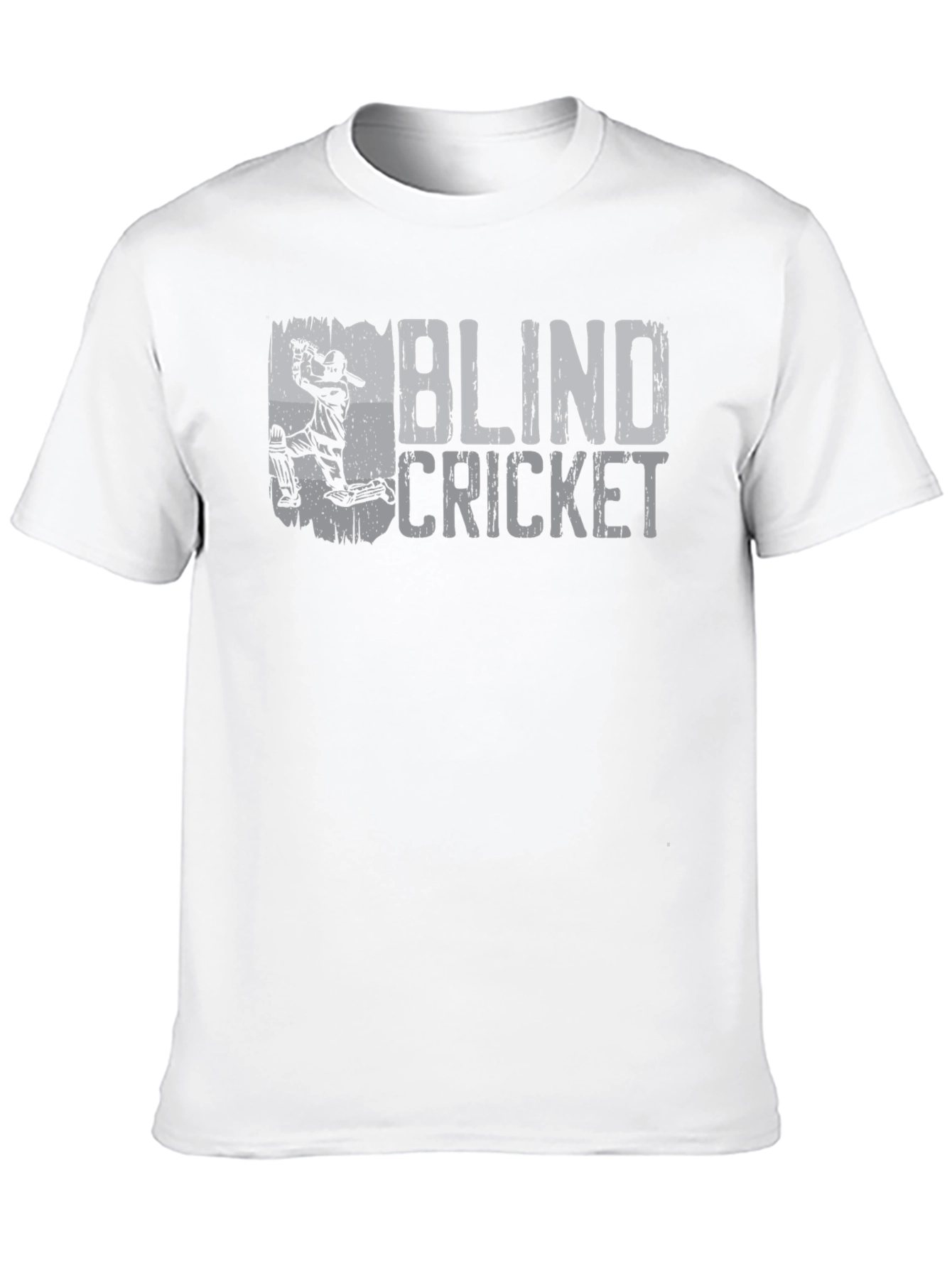 Blind Cricket Graphic Tee - Black Cotton