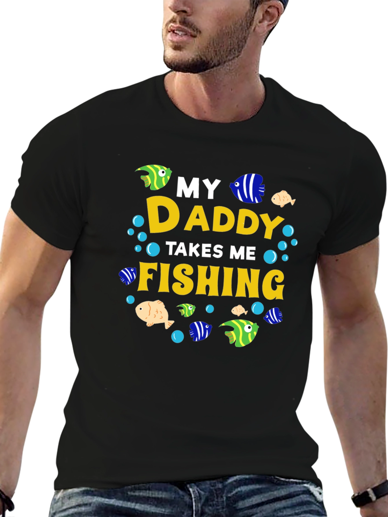 My Daddy Takes Me Fishing T-Shirt