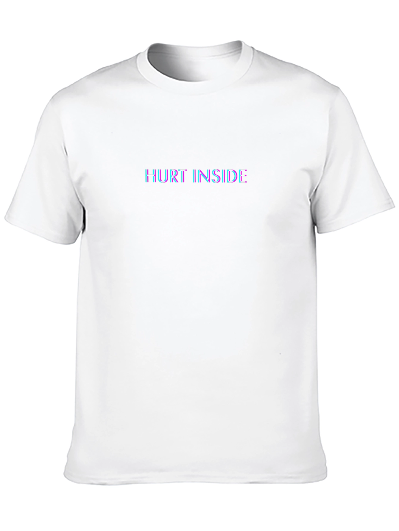 Hurt Inside Graphic Print Crewneck T-Shirt