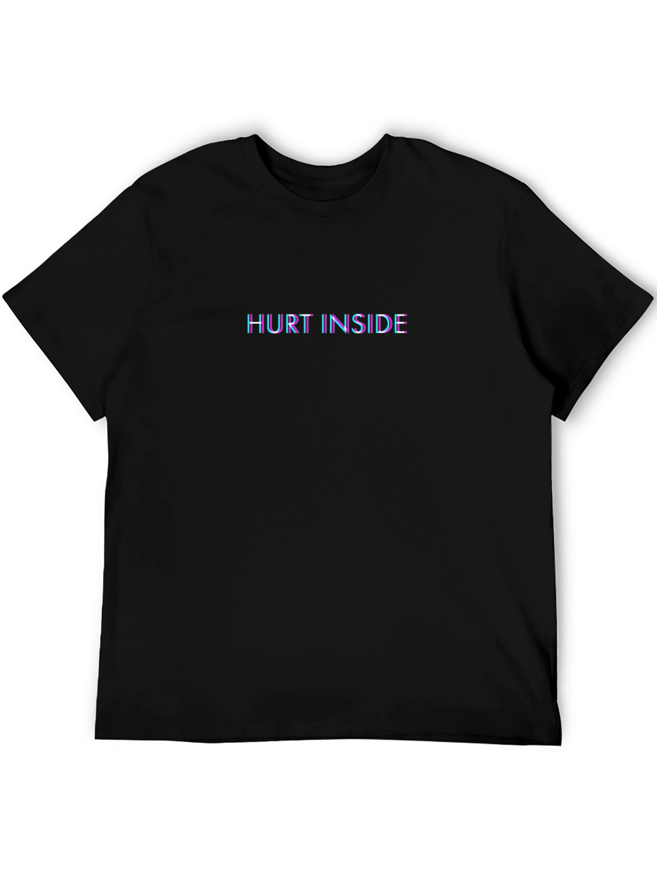 Hurt Inside Graphic Print Crewneck T-Shirt