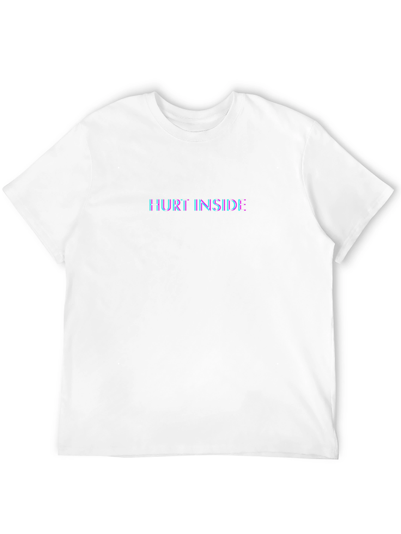 Hurt Inside Graphic Print Crewneck T-Shirt