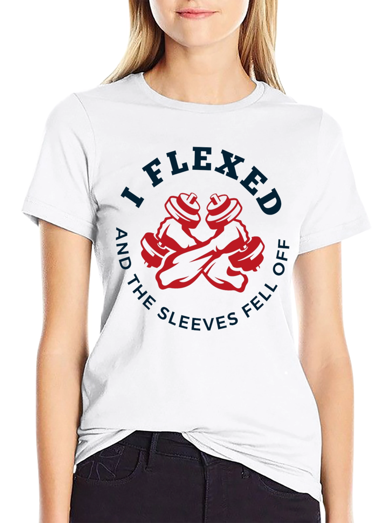 I Flexed Sleeves Fell Off T-Shirt