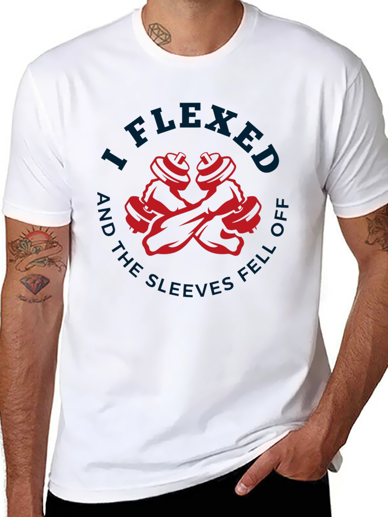 I Flexed Sleeves Fell Off T-Shirt