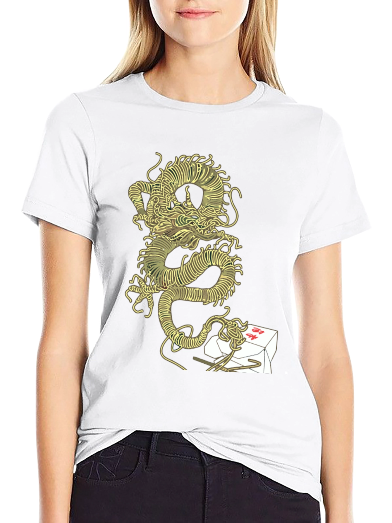 Dragon Noodles Graphic T-Shirt - Unique Design