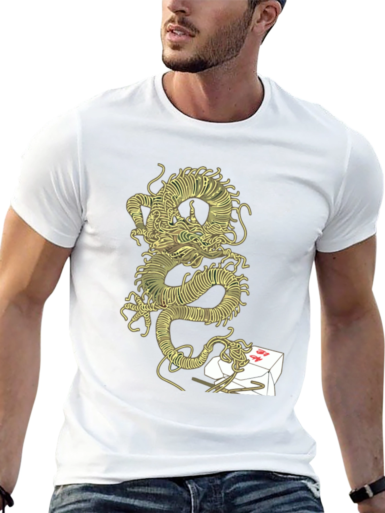 Dragon Noodles Graphic T-Shirt - Unique Design