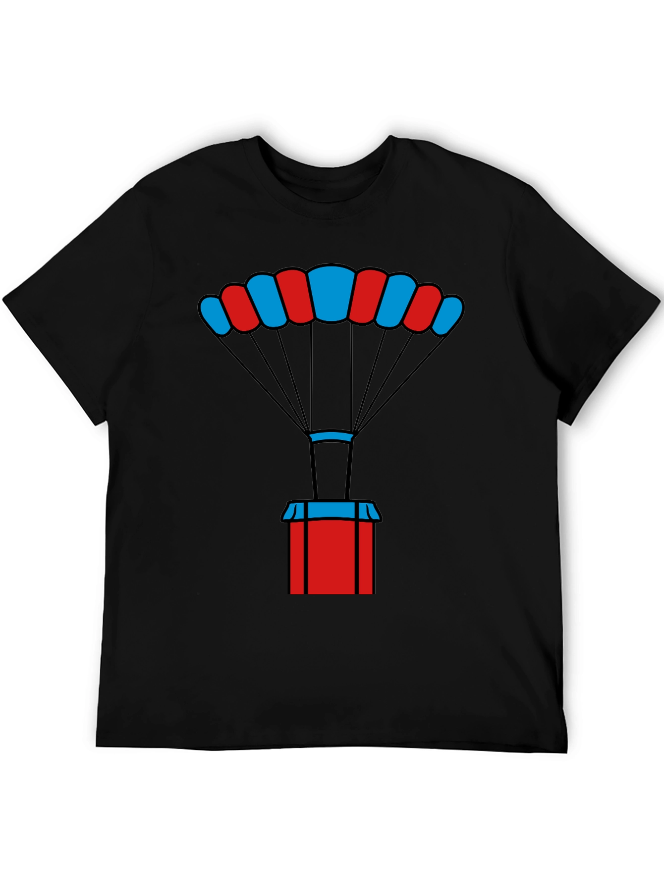 Parachute Crate Graphic Tee - Black