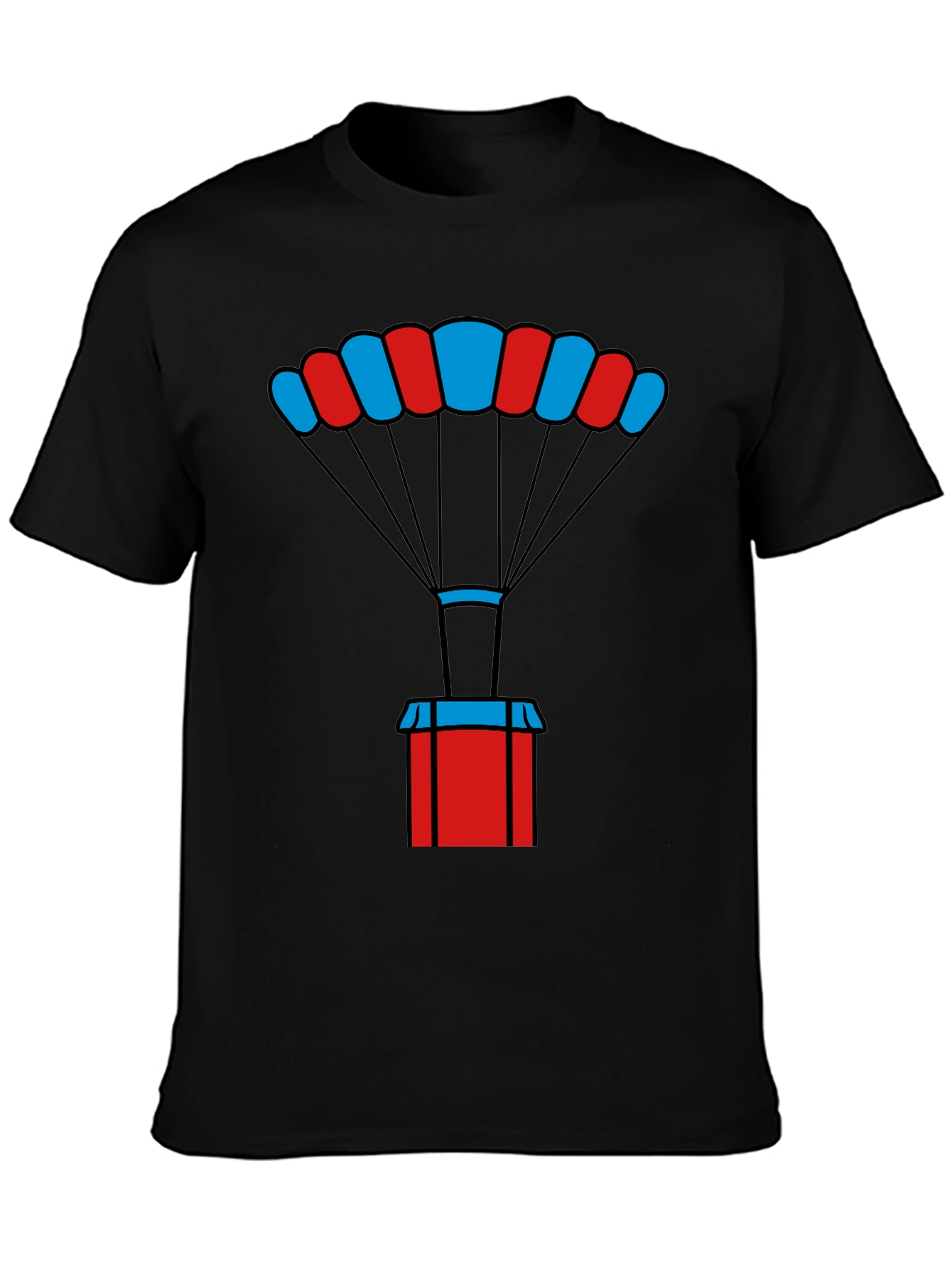 Parachute Crate Graphic Tee - Black