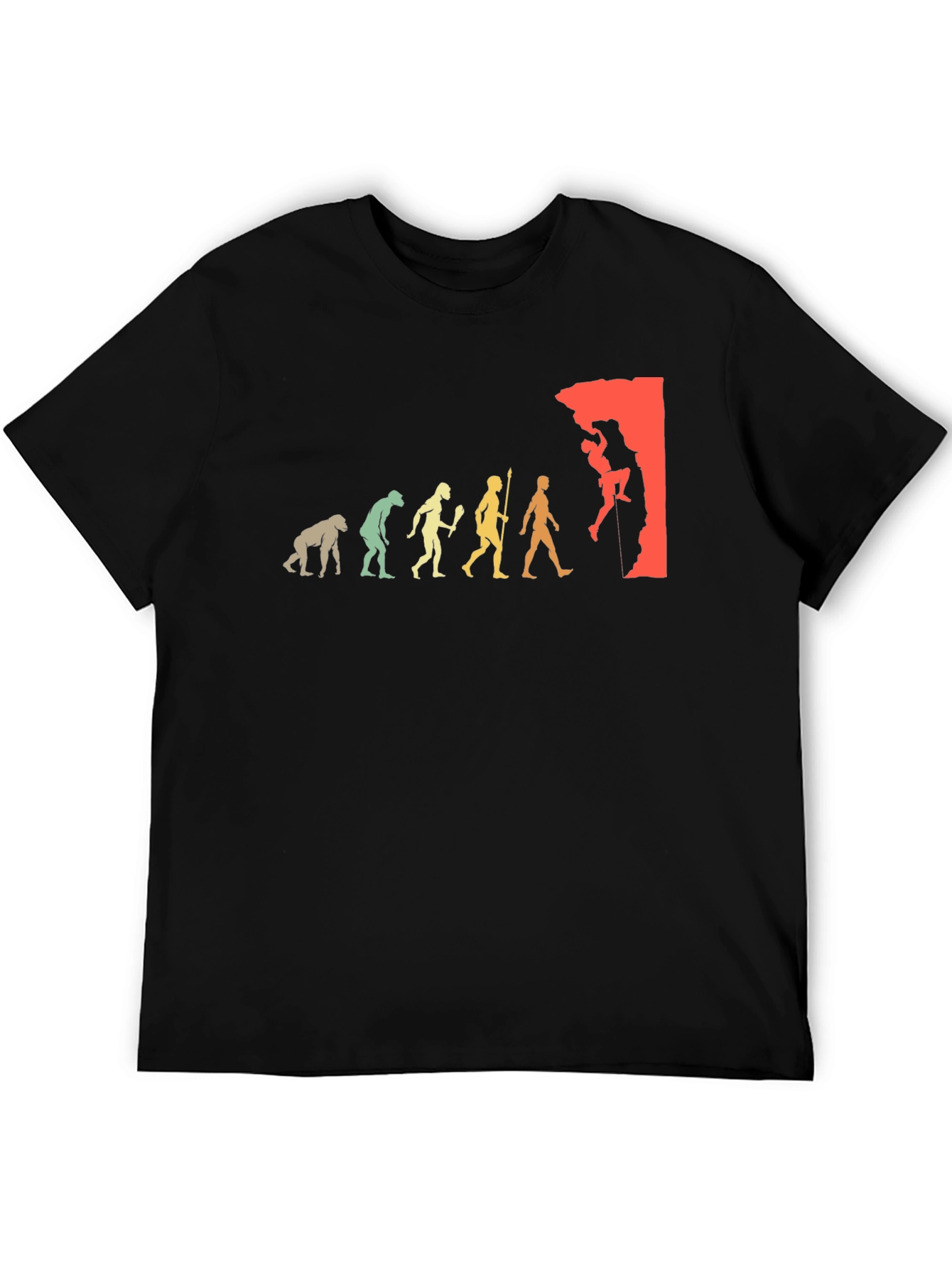 Climbing Evolution Graphic T-Shirt - Rock Climbing Tee
