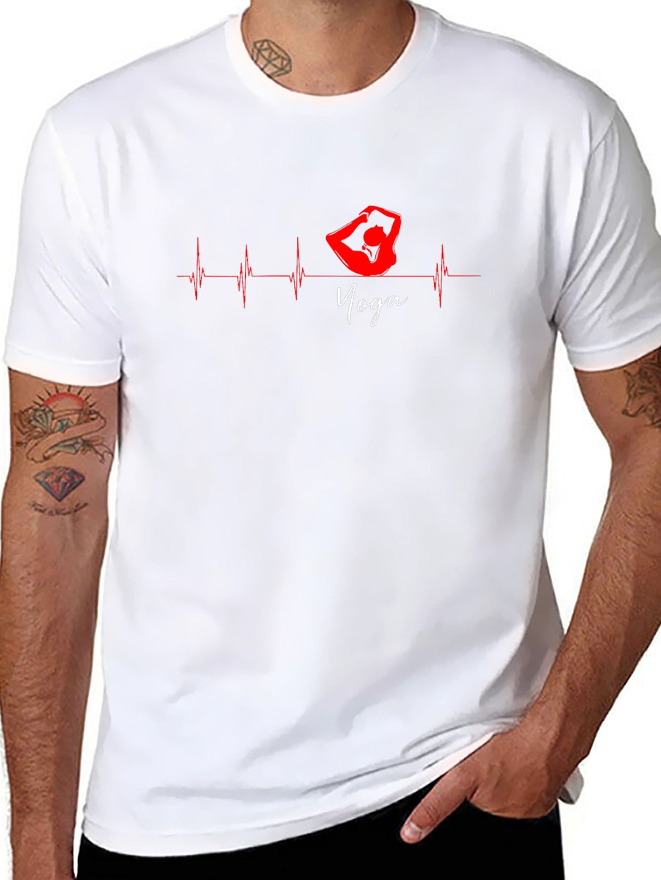 Yoga Heartbeat Graphic Tee