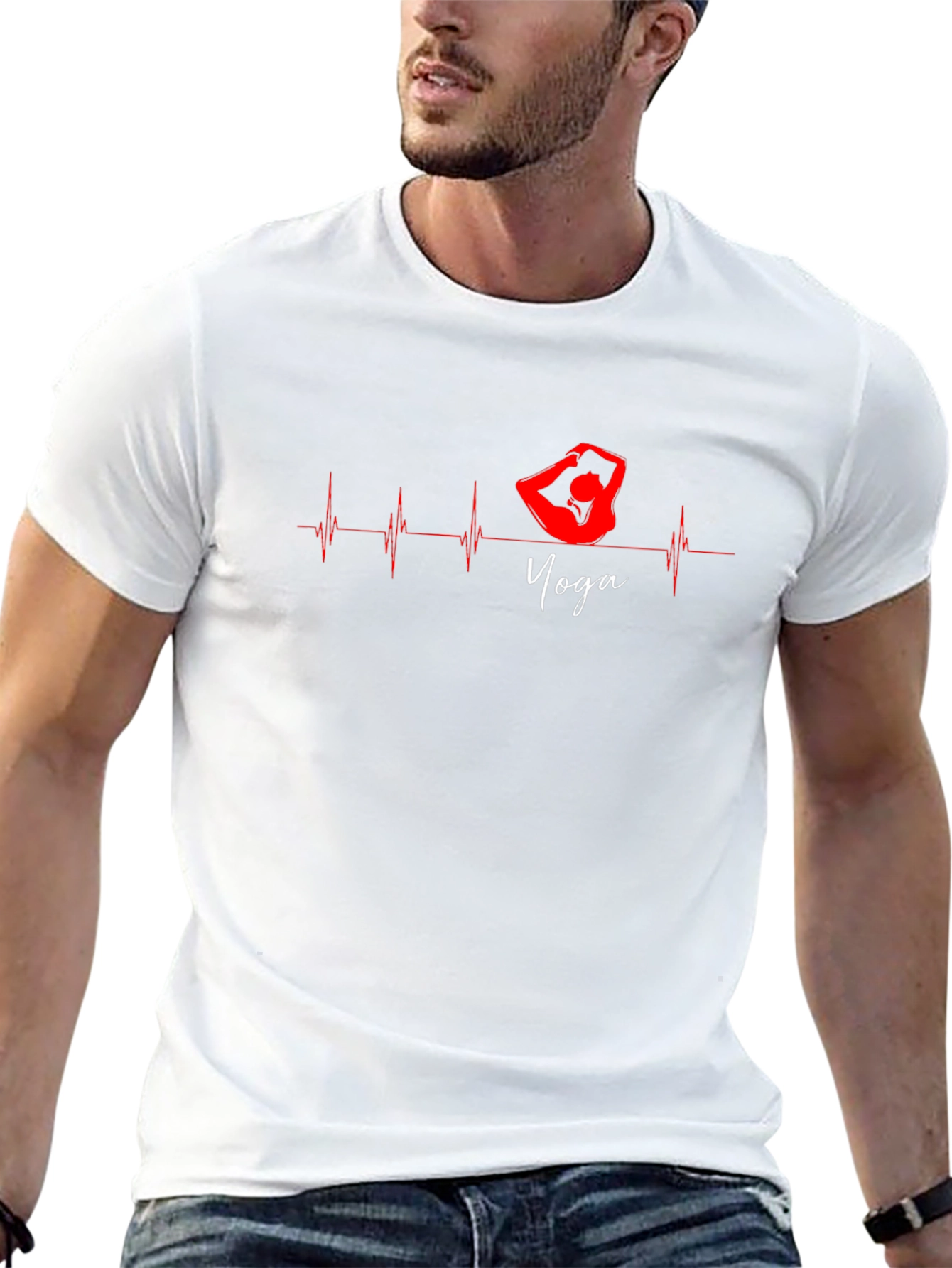 Yoga Heartbeat Graphic Tee